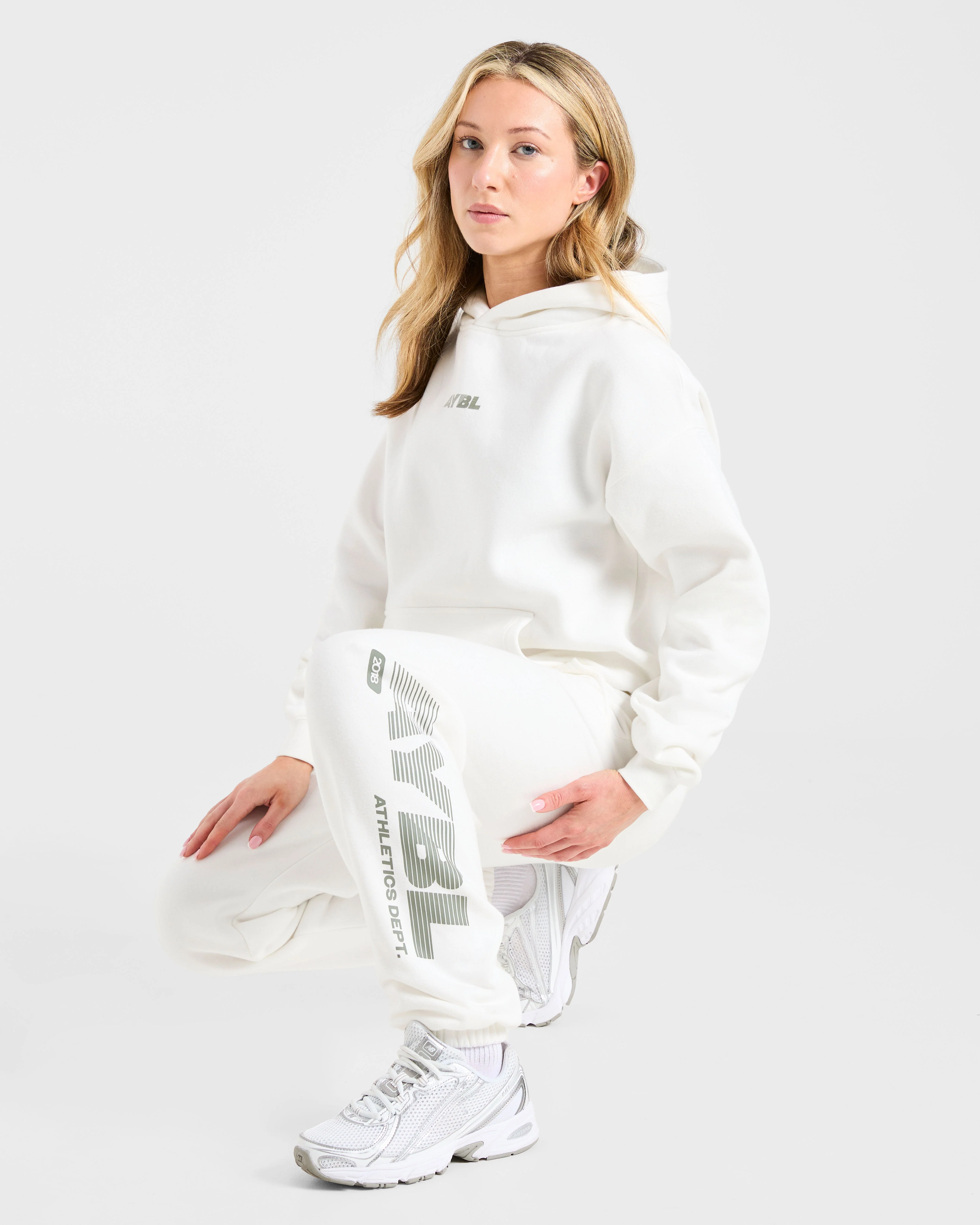 Athletics Dept Oversized Hoodie - Off White - Image 8