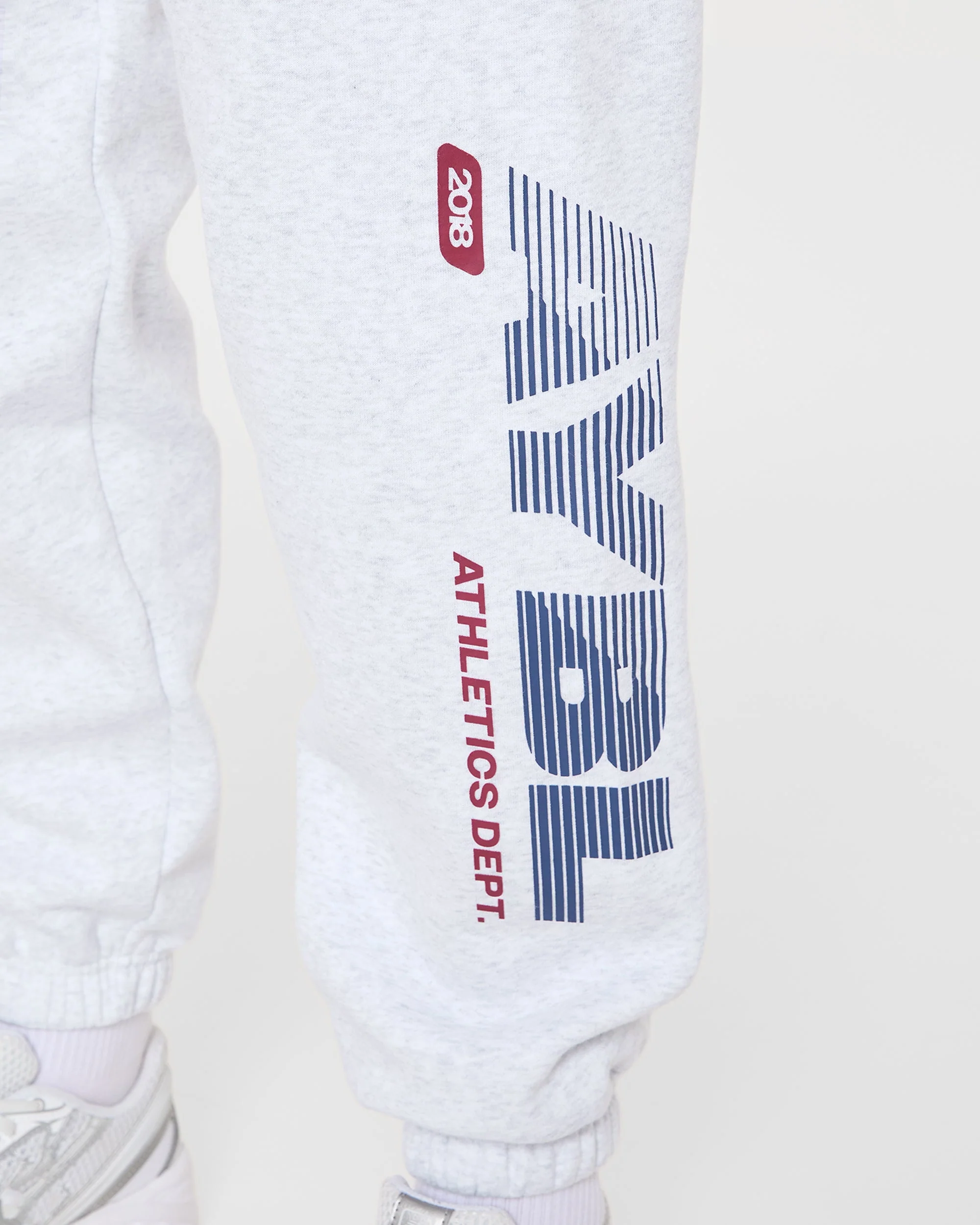 Athletics Dept Oversized Joggers - Grey Marl - Image 5