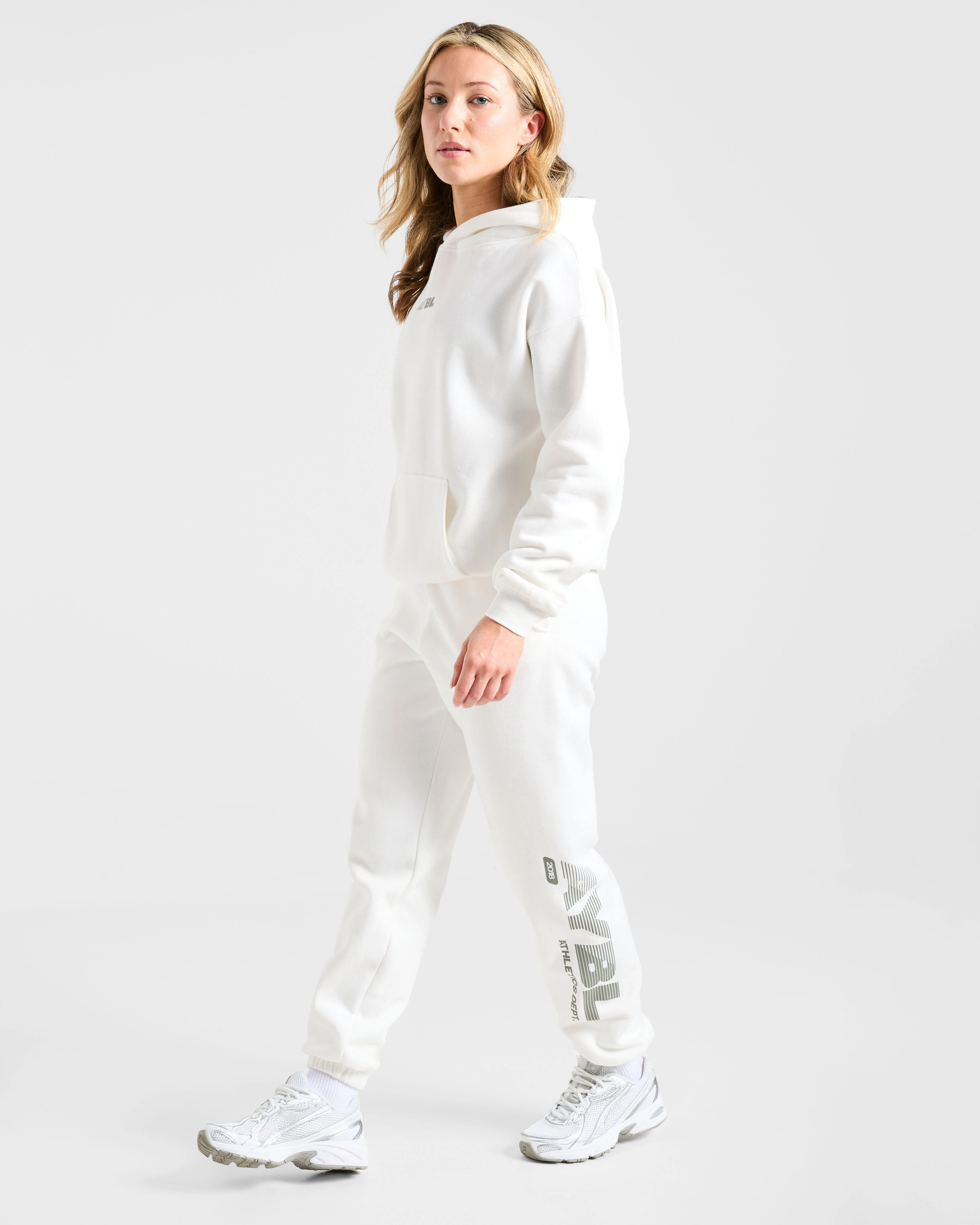 Athletics Dept Oversized Joggers - Off White - Image 8