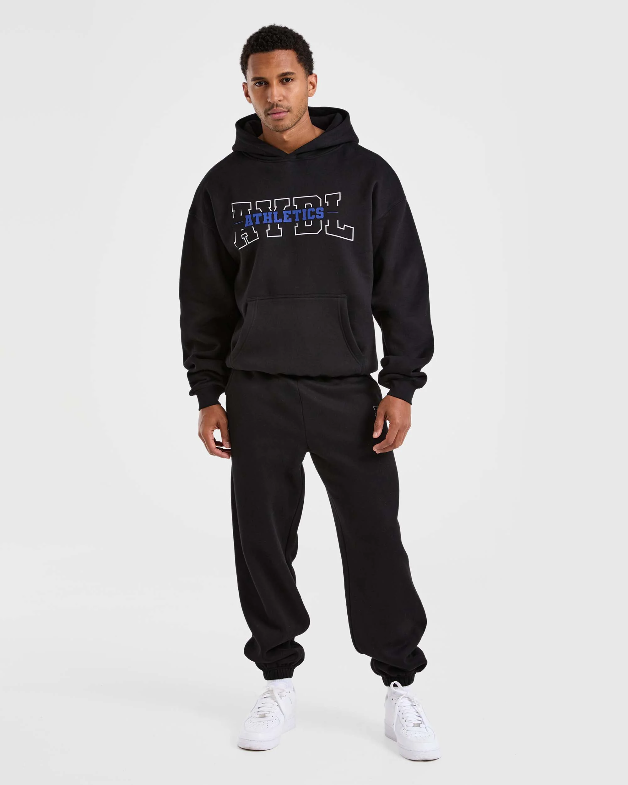 Athletics Oversized Hoodie - Black - Image 3