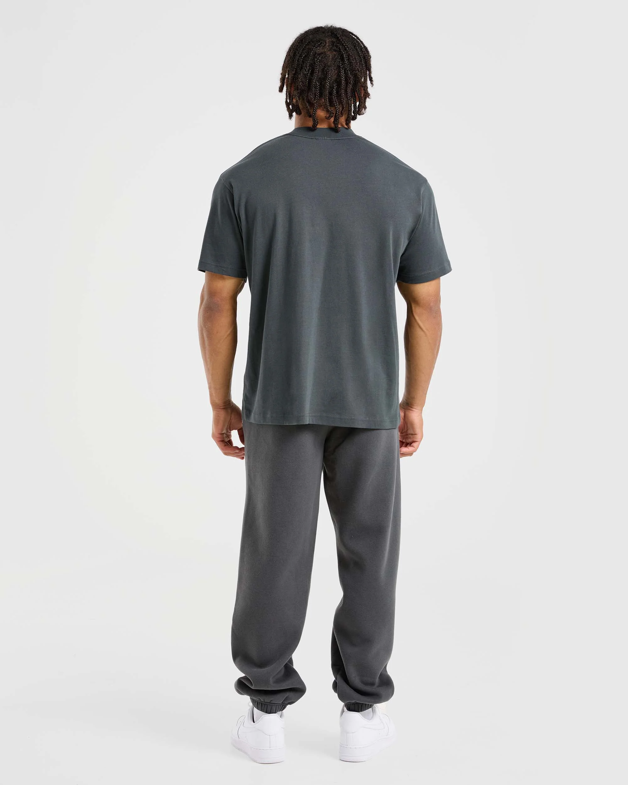 Athletics Oversized Joggers - Charcoal - Image 4