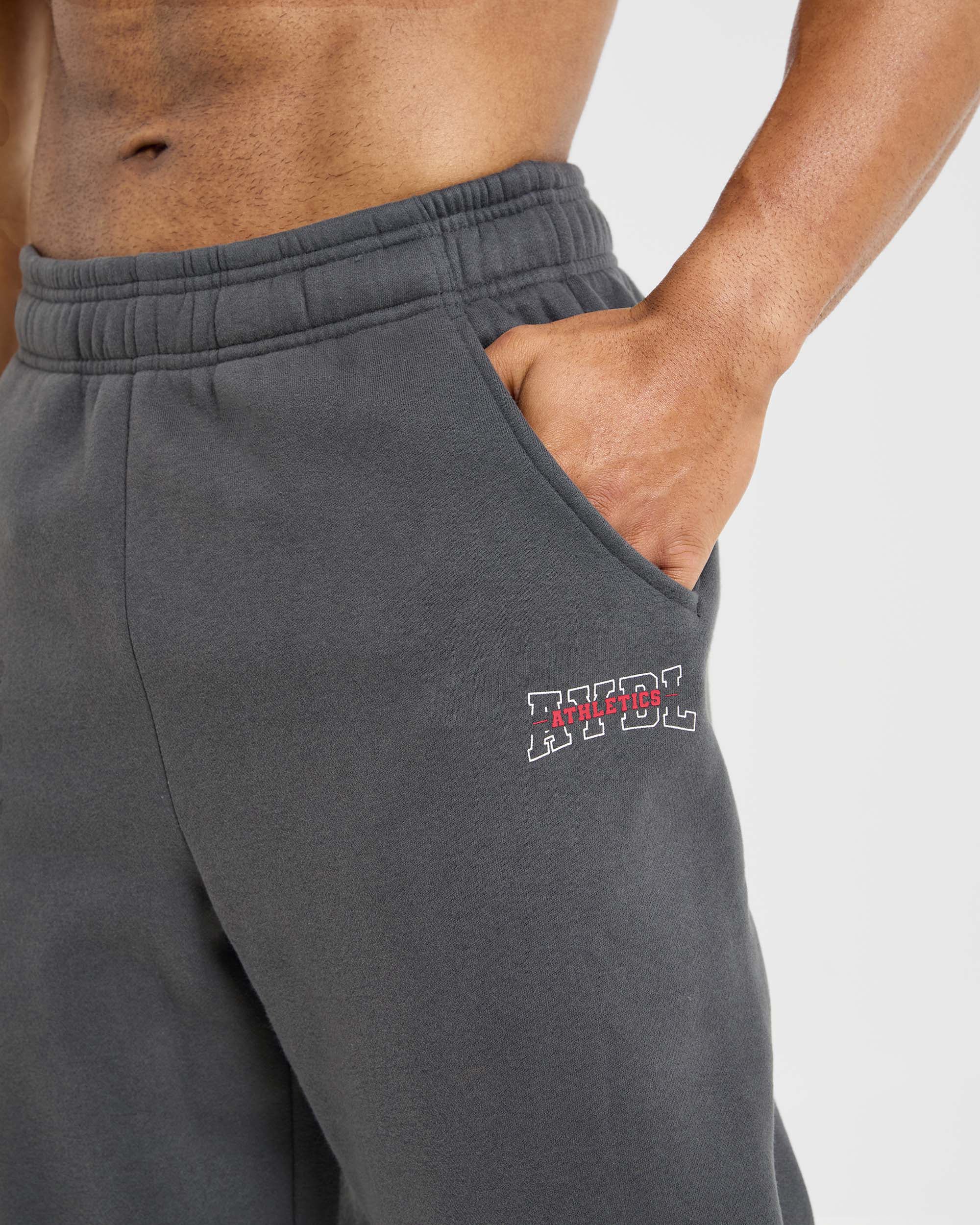 Athletics Oversized Joggers - Charcoal - Image 5