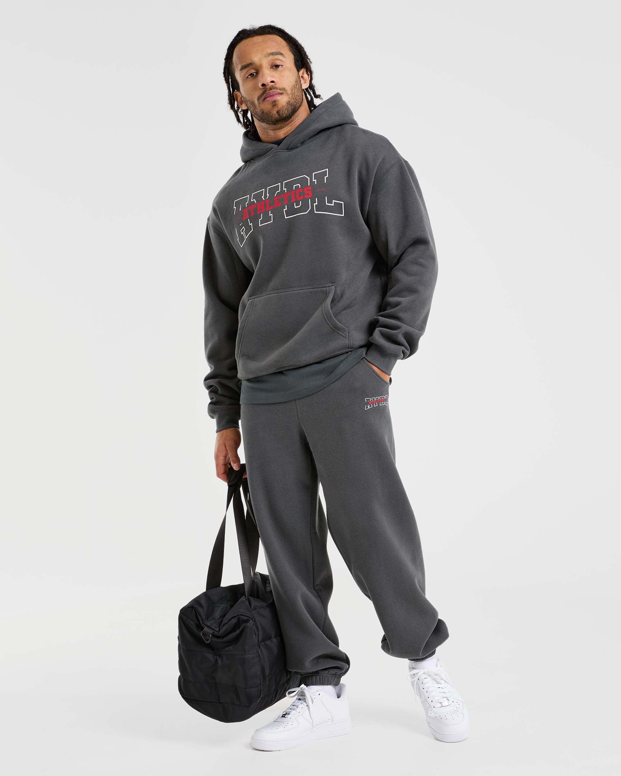 Athletics Oversized Joggers - Charcoal - Image 7