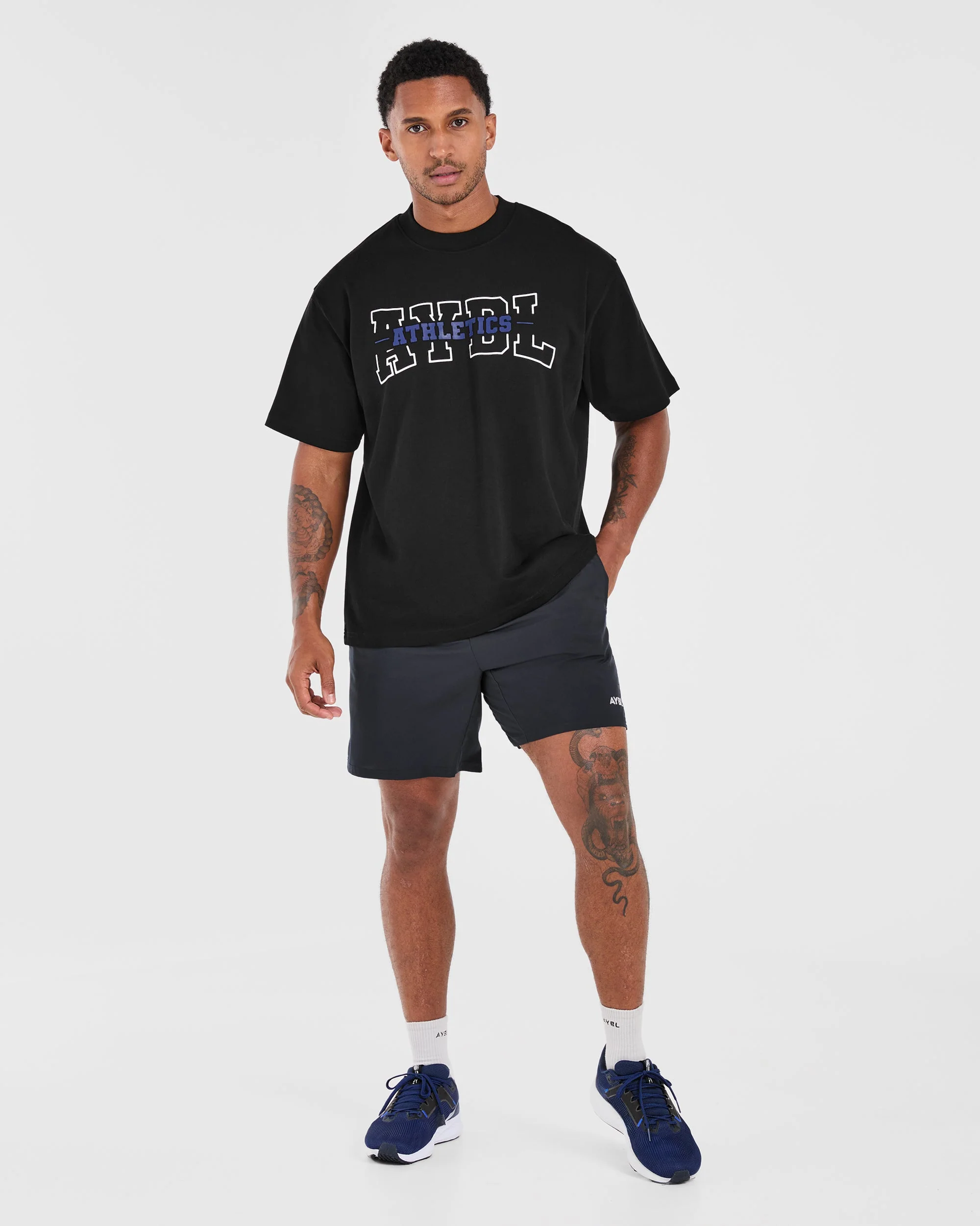 Athletics Oversized T Shirt - Black - Image 3