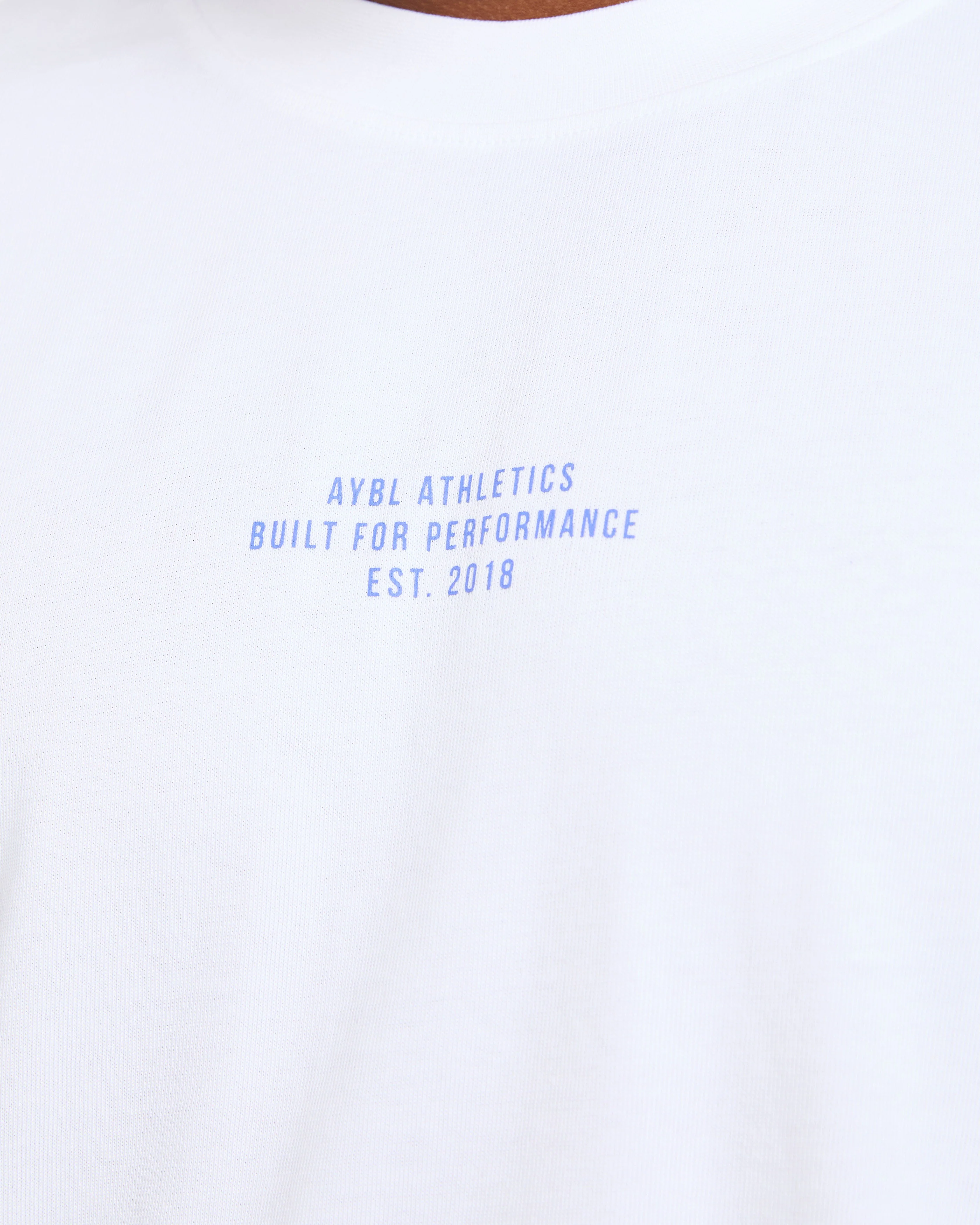 Athletics Performance T Shirt - White/Blue - Image 5