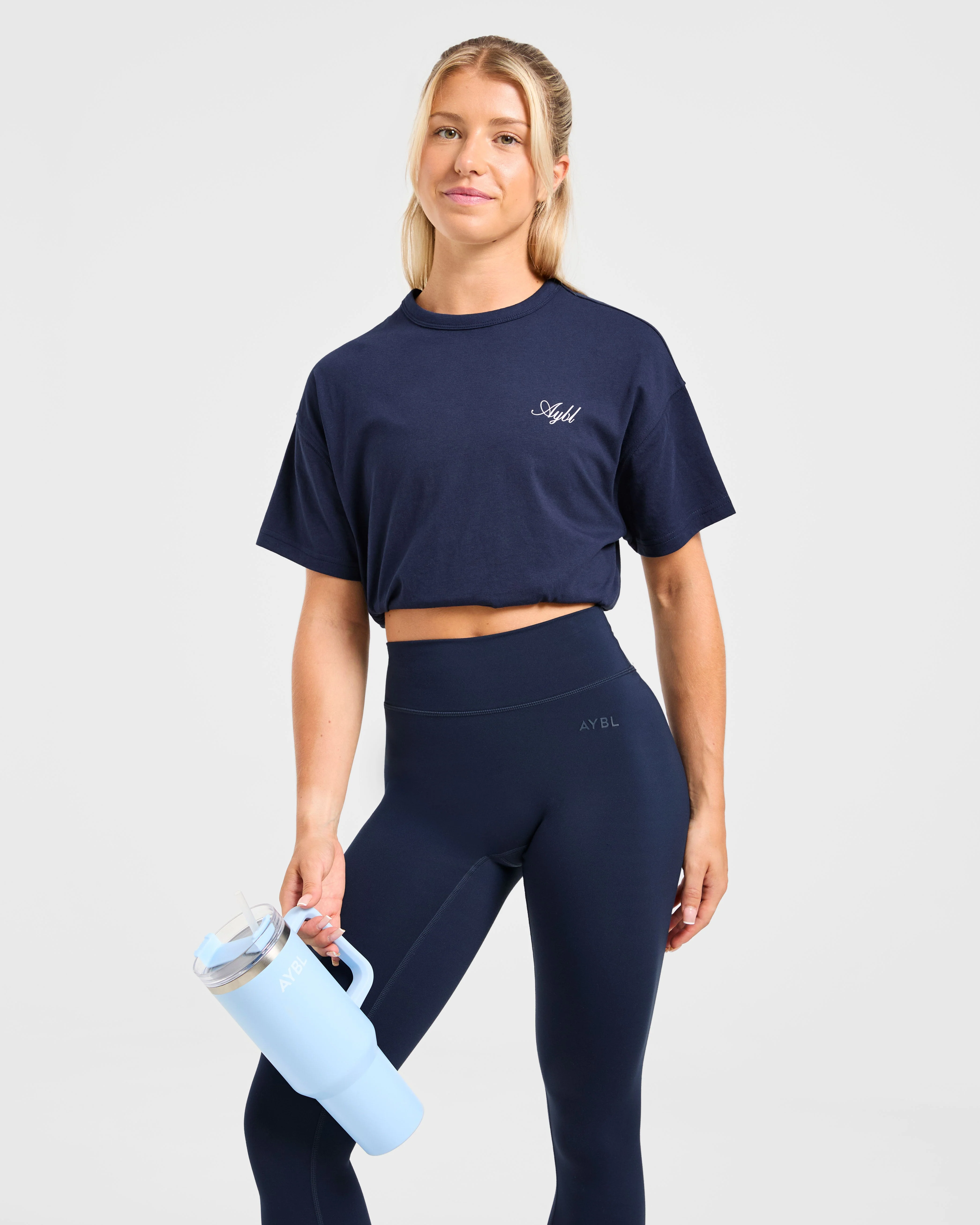 Athletics Sport Dept Oversized T Shirt - Navy - Image 7