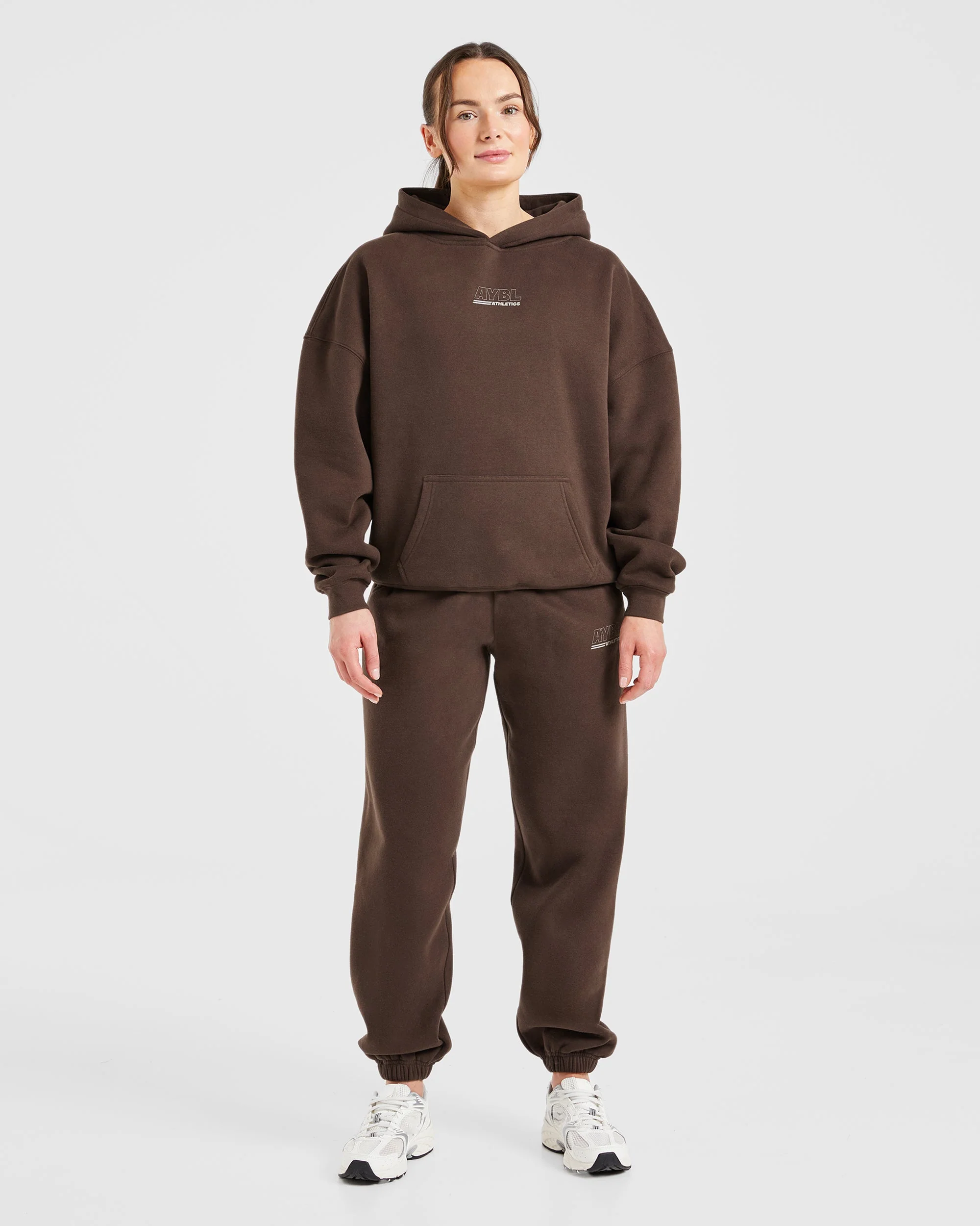 Athletics Track Oversized Joggers - Brown/Sand - Image 3