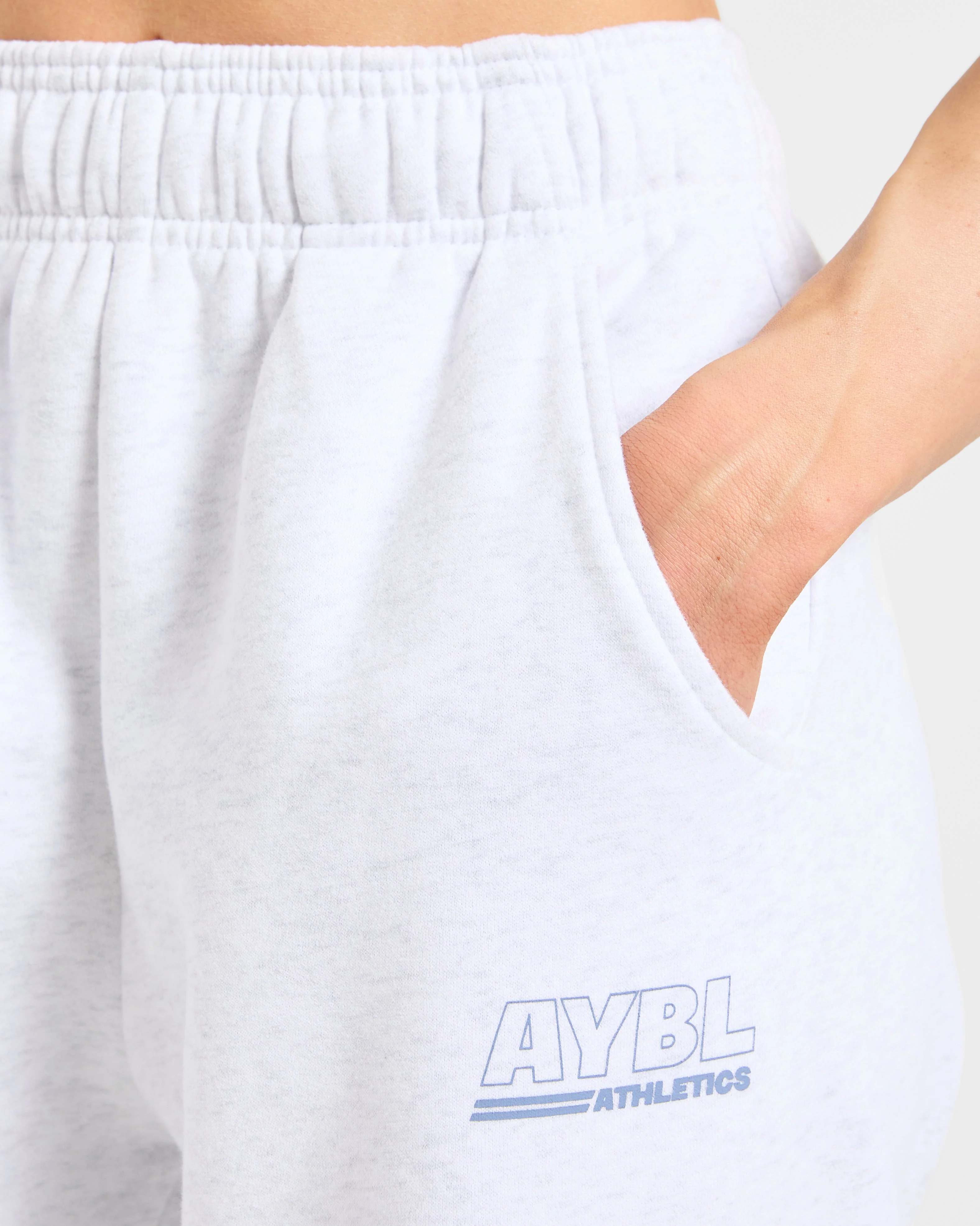 Athletics Track Oversized Joggers - Heather Grey/Slate Blue - Image 5