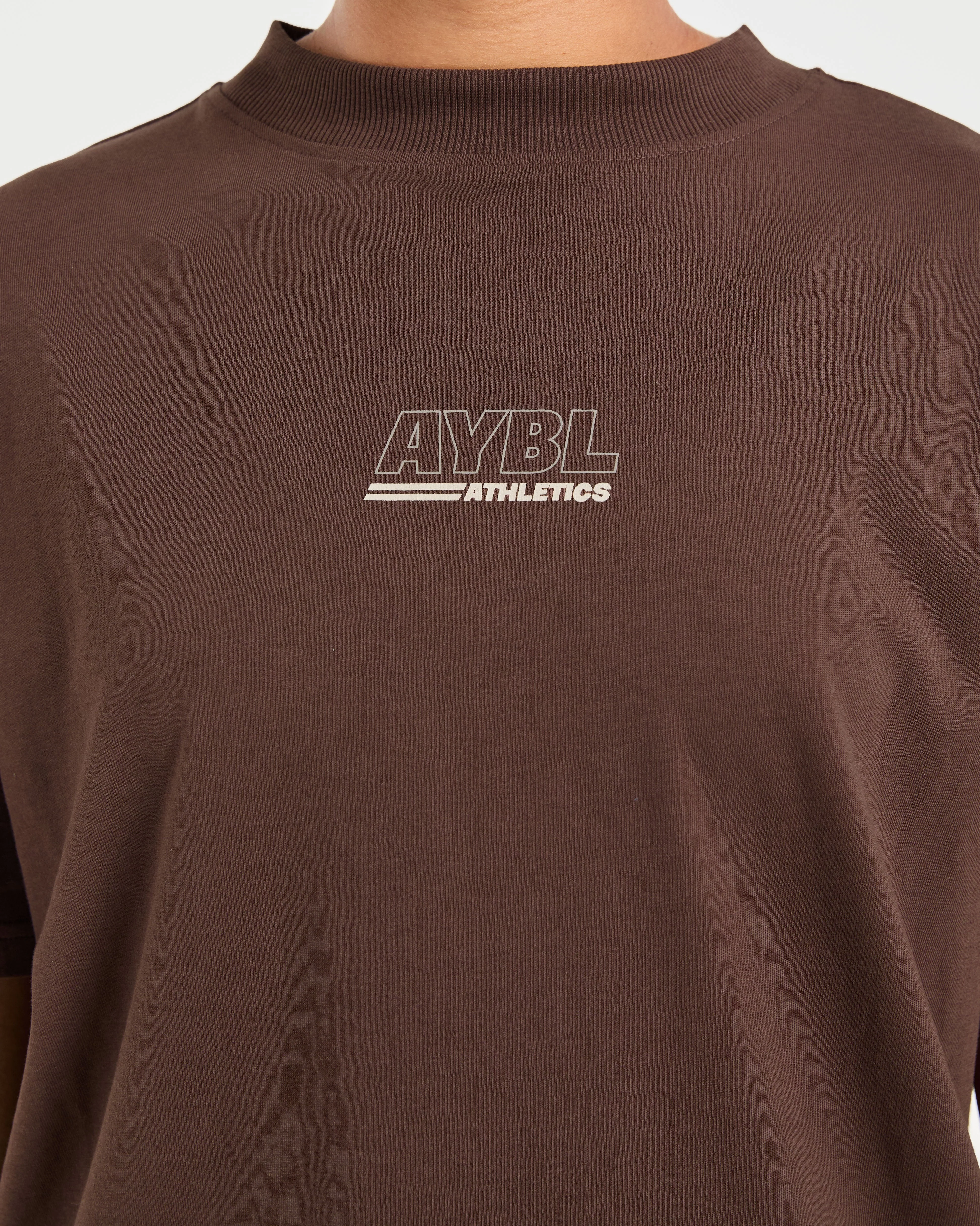 Athletics Track Oversized T Shirt - Brown/Sand - Image 6