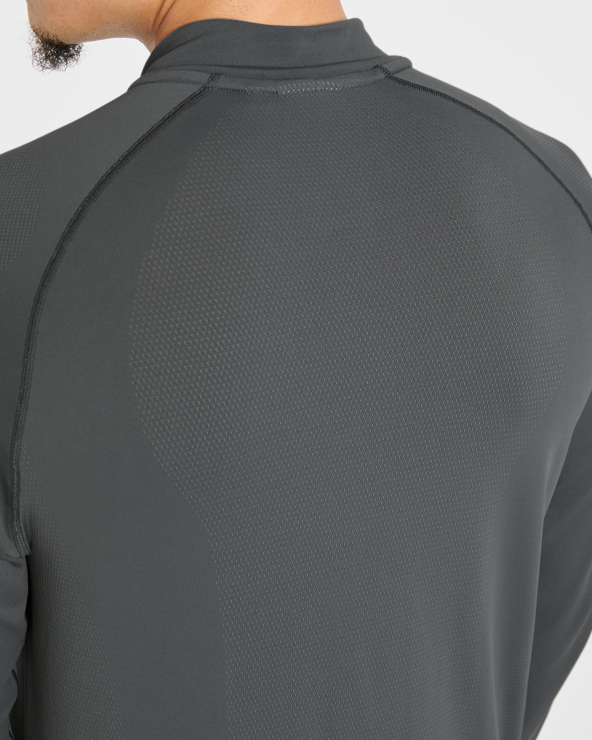 Attain Seamless 1/2 Zip Pullover - Storm Grey - Image 5