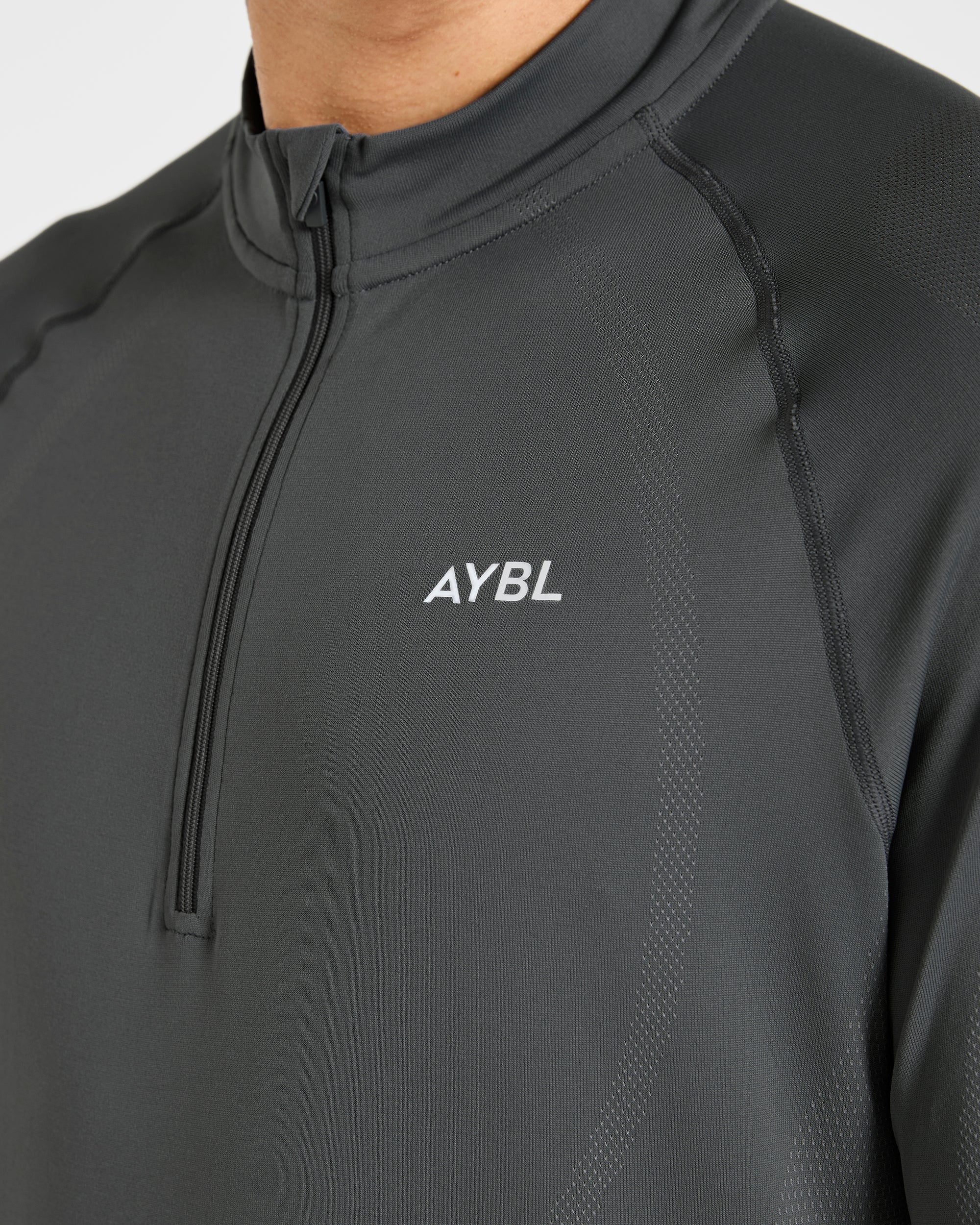 Attain Seamless 1/2 Zip Pullover - Storm Grey - Image 6