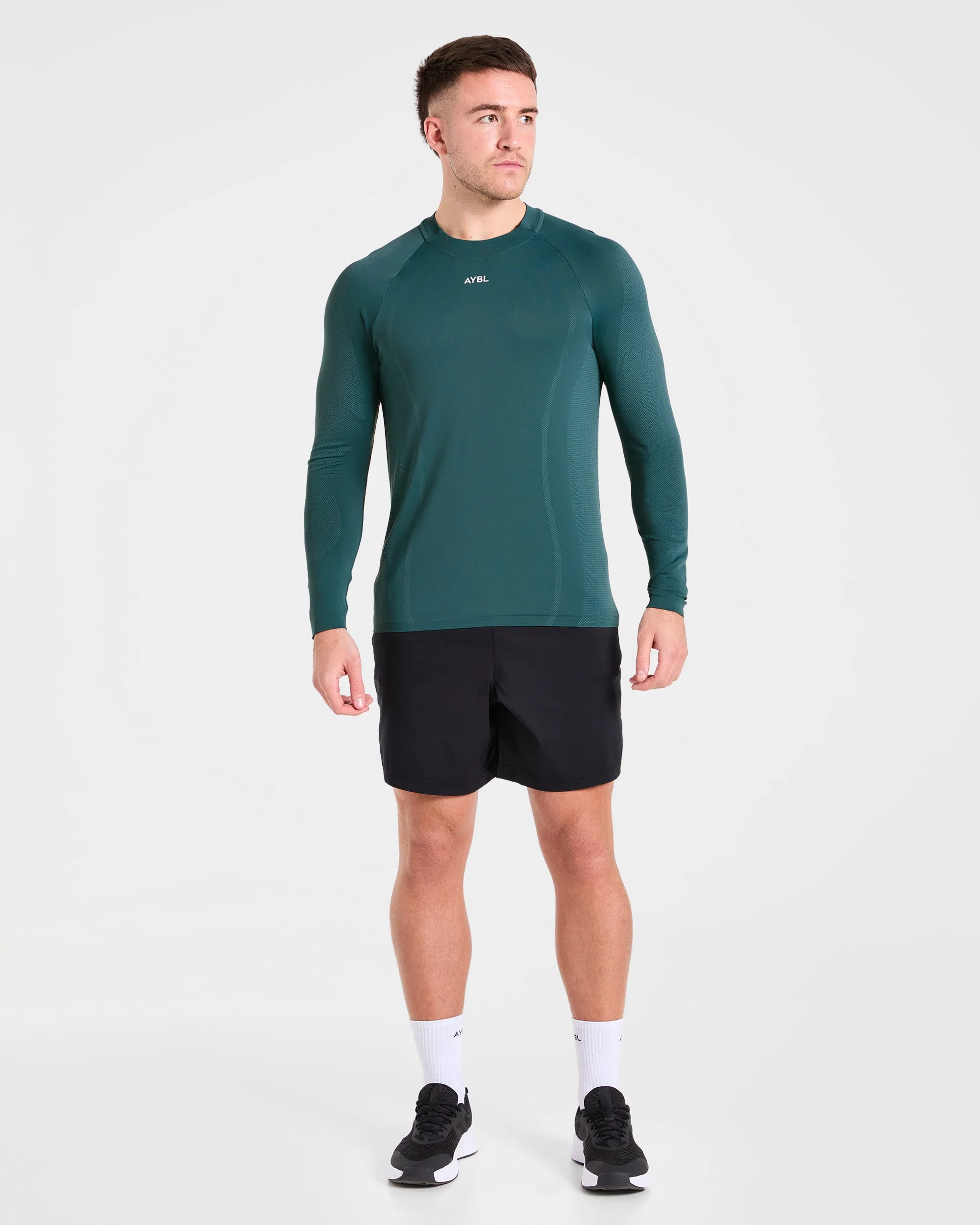 Attain Seamless Long Sleeve T Shirt - Pine Forest - Image 3