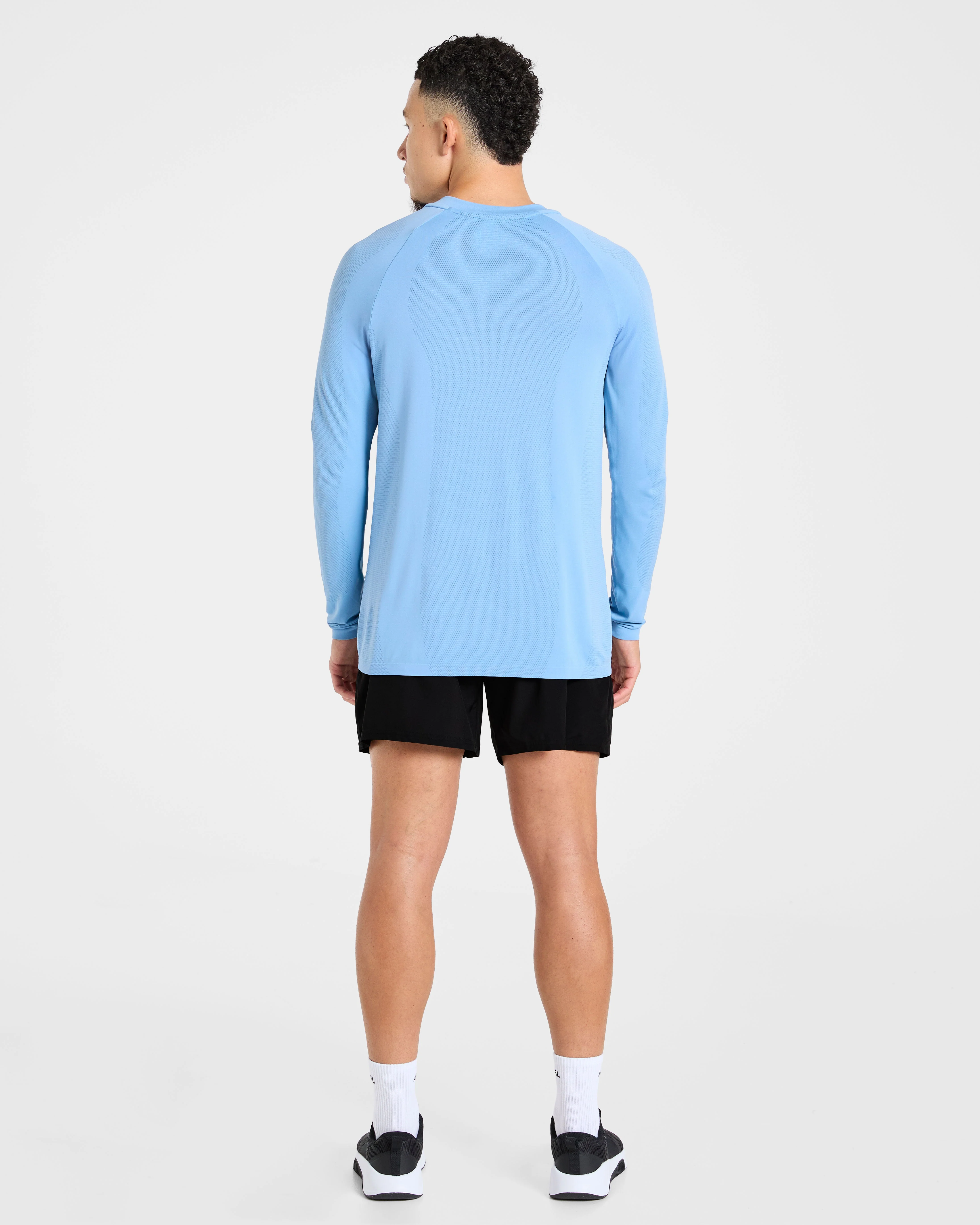 Attain Seamless Long Sleeve T Shirt - Sports Blue - Image 4