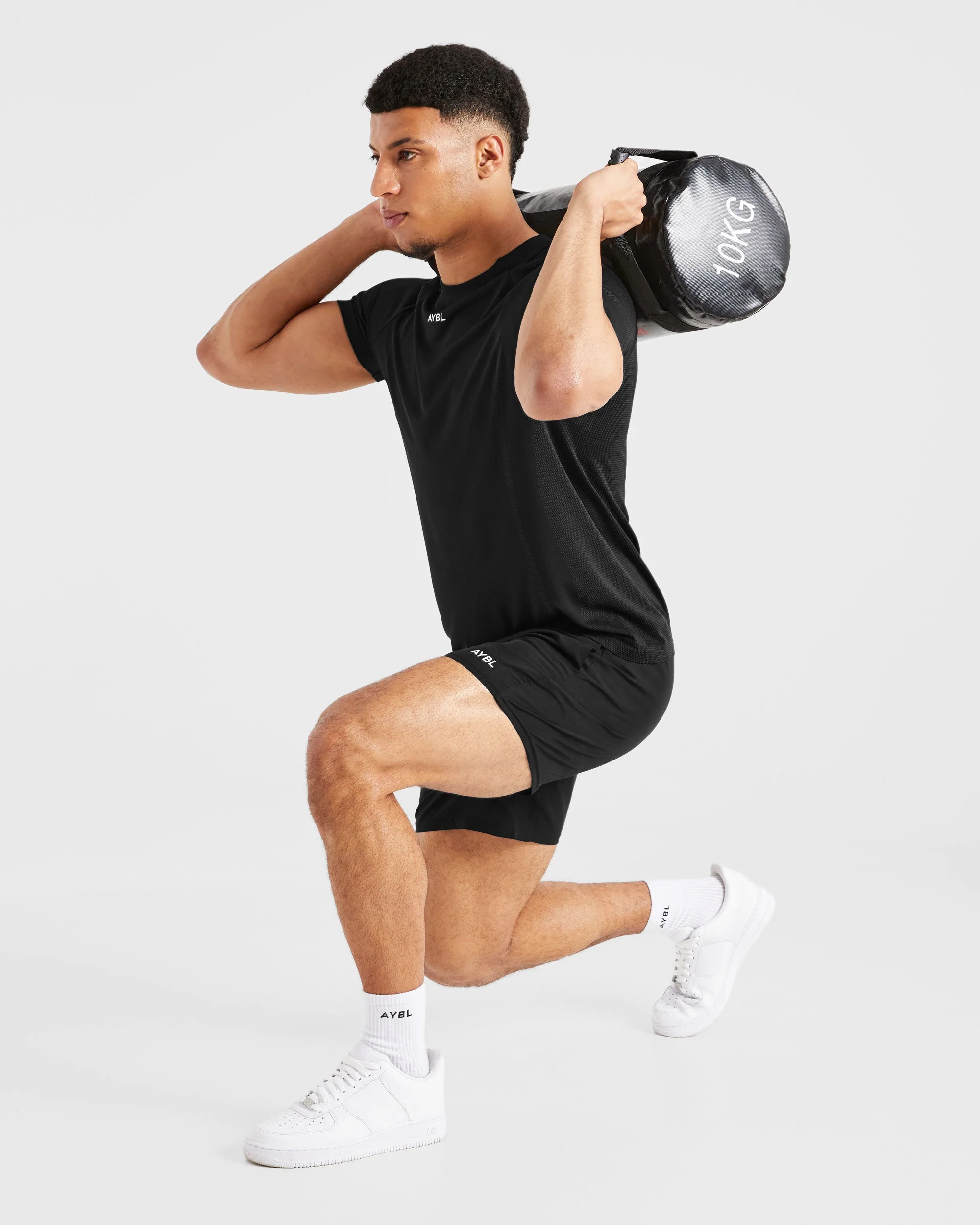 Attain Seamless T Shirt - Black - Image 7
