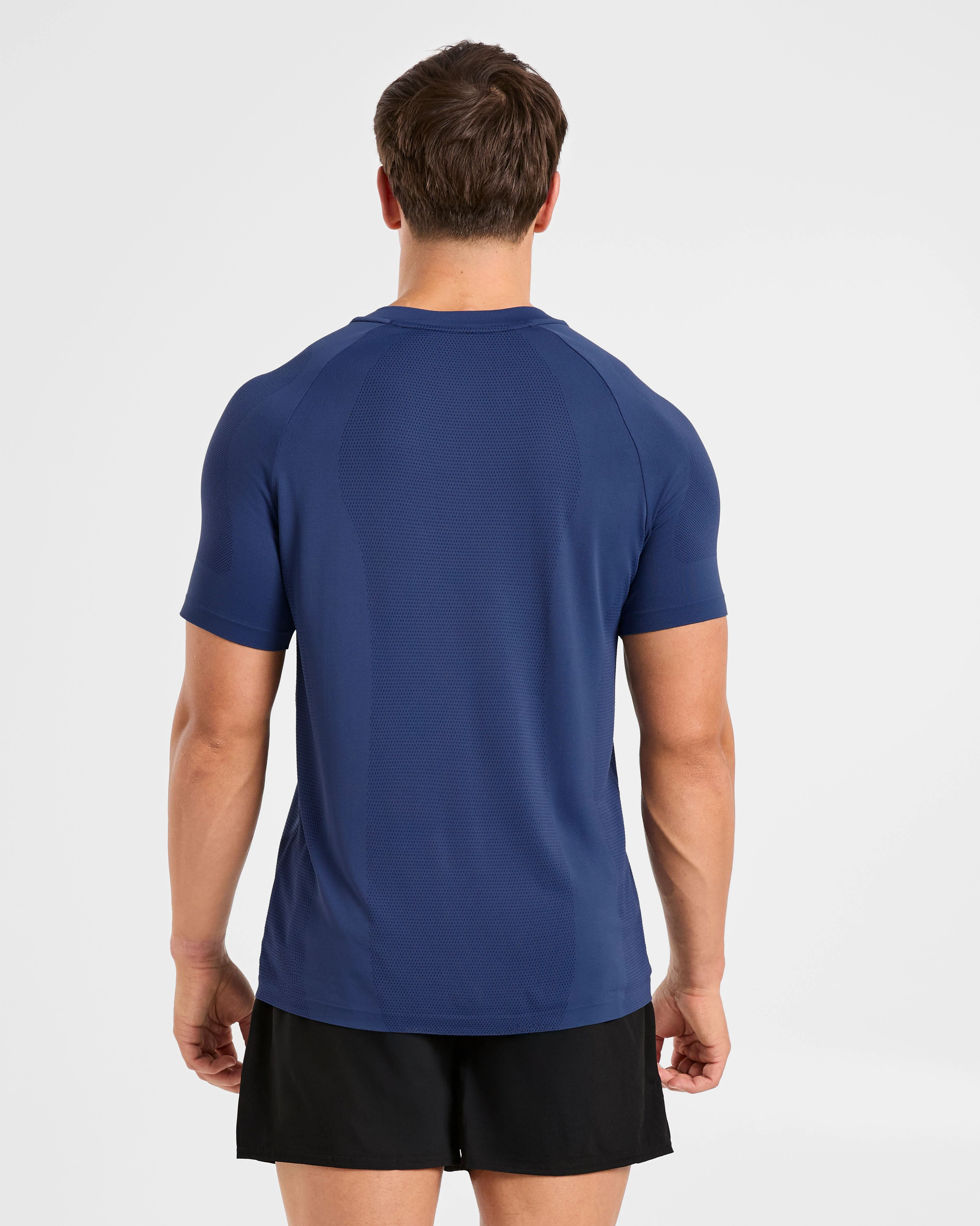 Attain Seamless T Shirt - Dusky Navy - Image 2