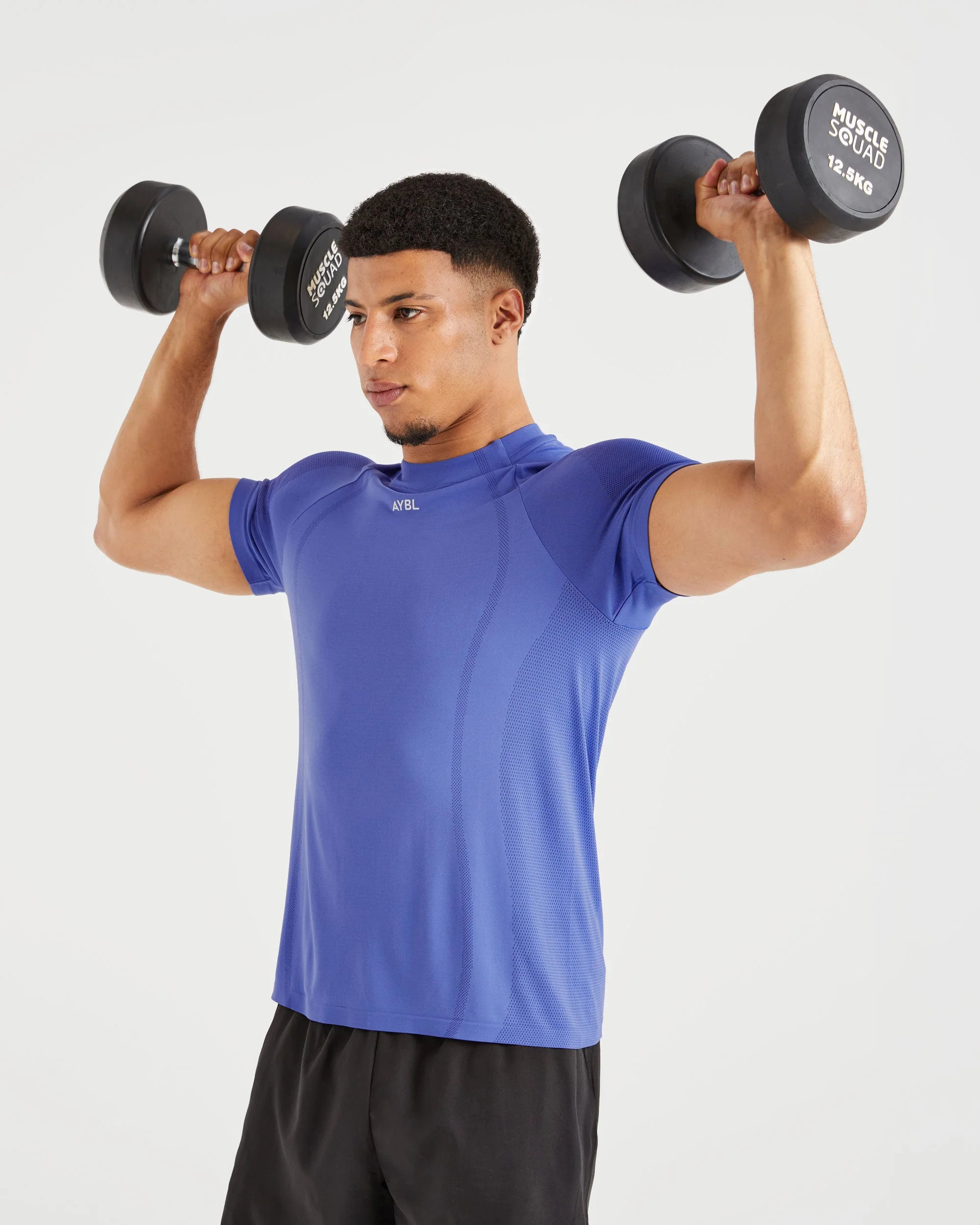 Attain Seamless T Shirt - Indigo Mist - Image 8