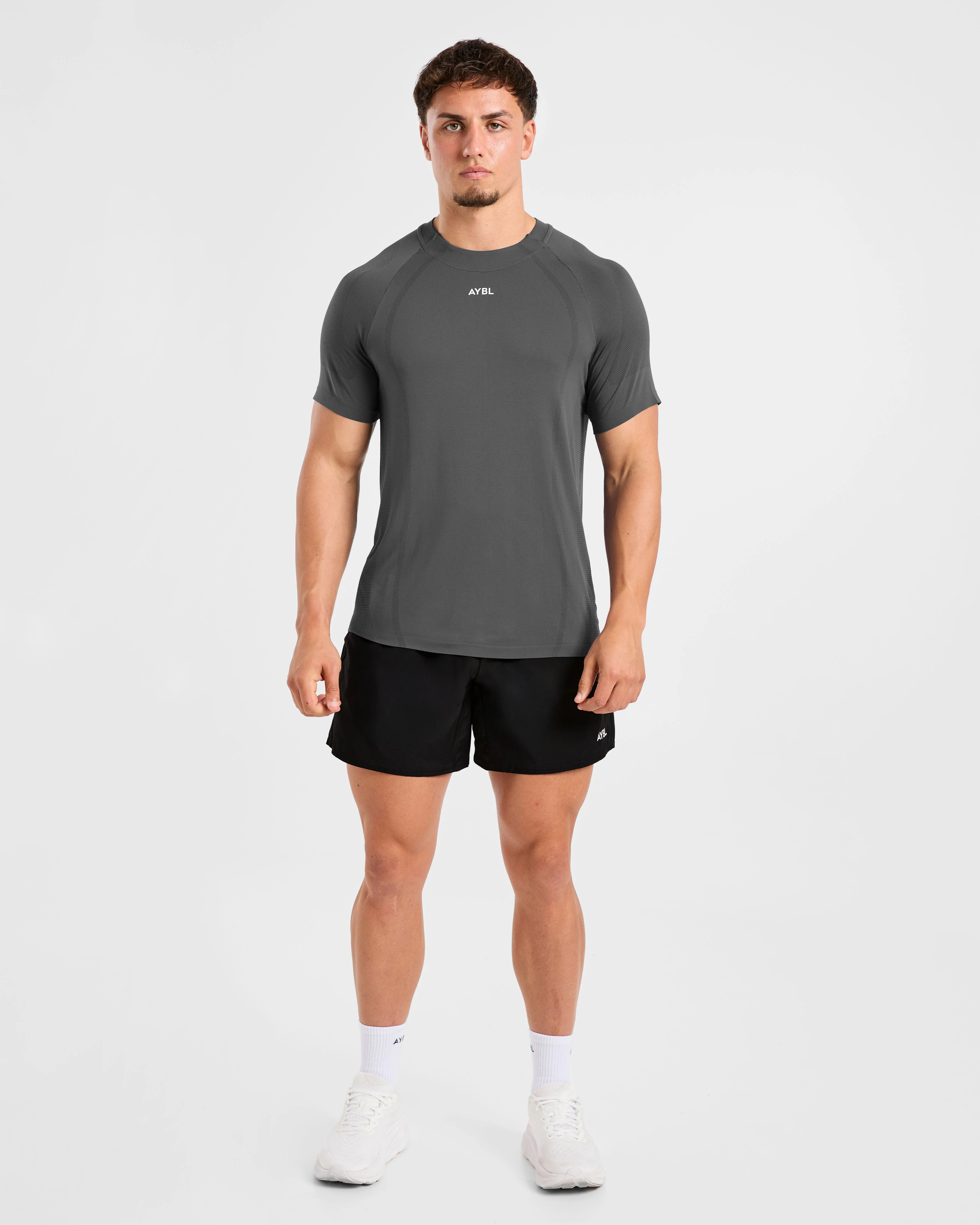 Attain Seamless T Shirt - Storm Grey - Image 3
