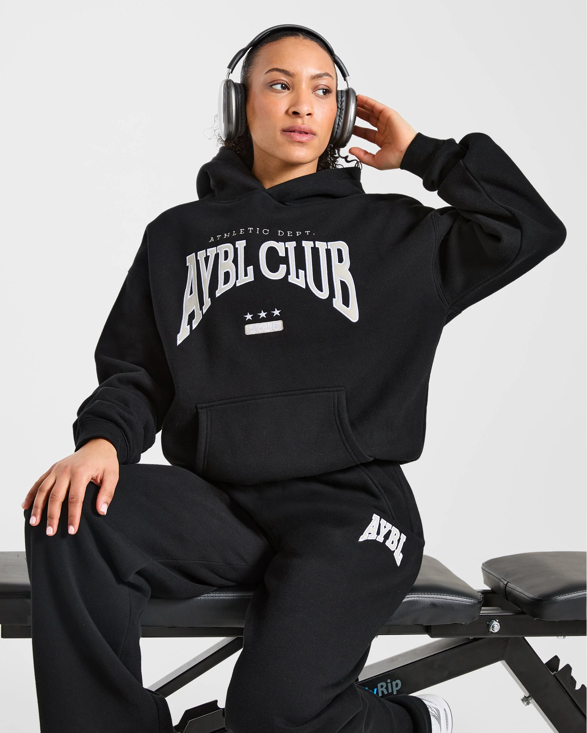 AYBL Club Oversized Hoodie - Black - Image 8