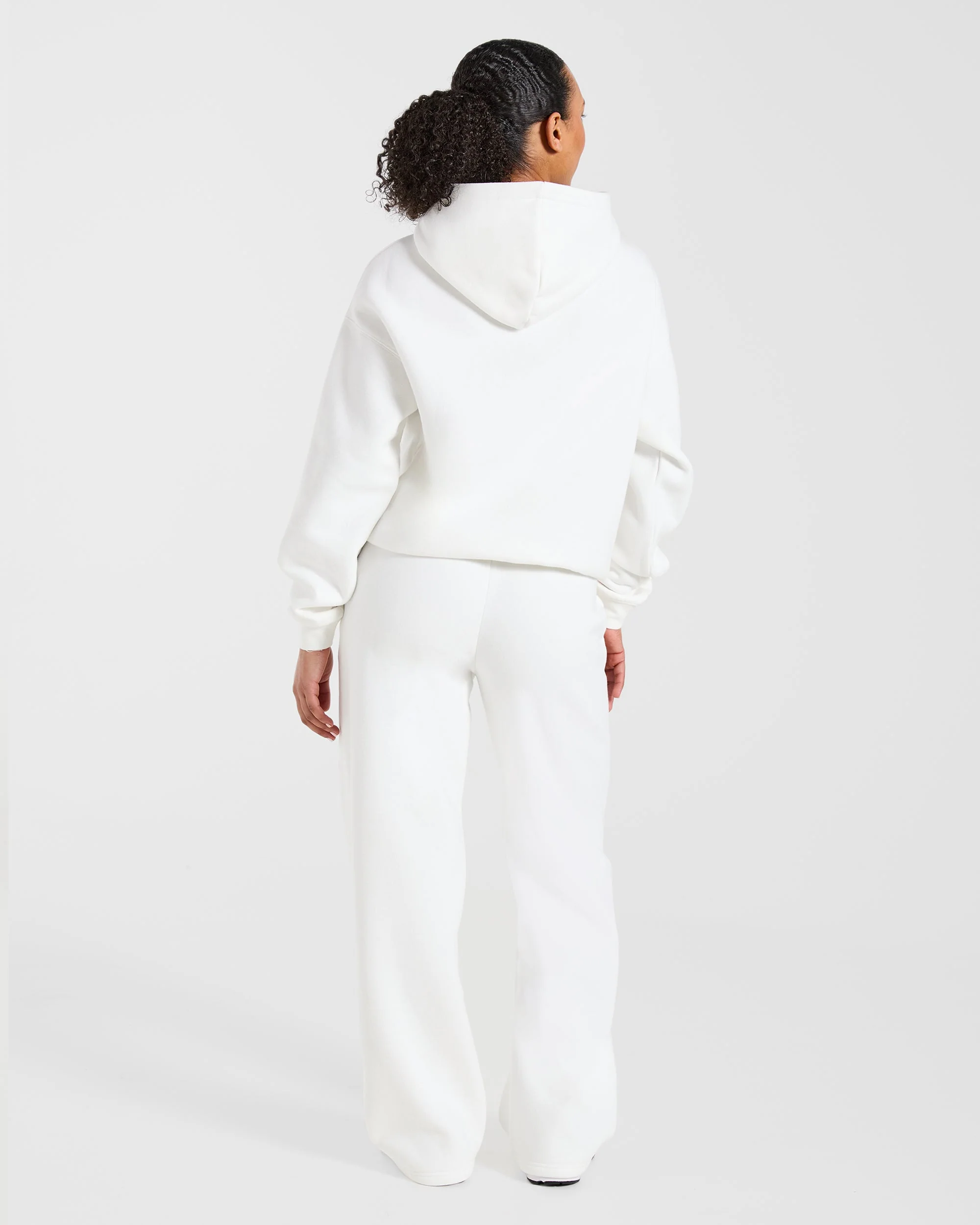 AYBL Club Oversized Hoodie - Off White/Forest Green - Image 4