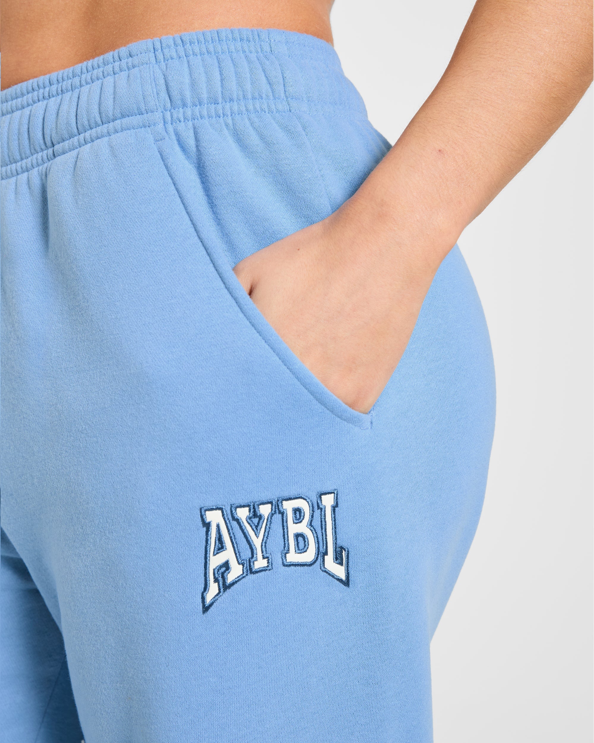 AYBL Club Oversized Straight Leg Joggers - Blue - Image 5