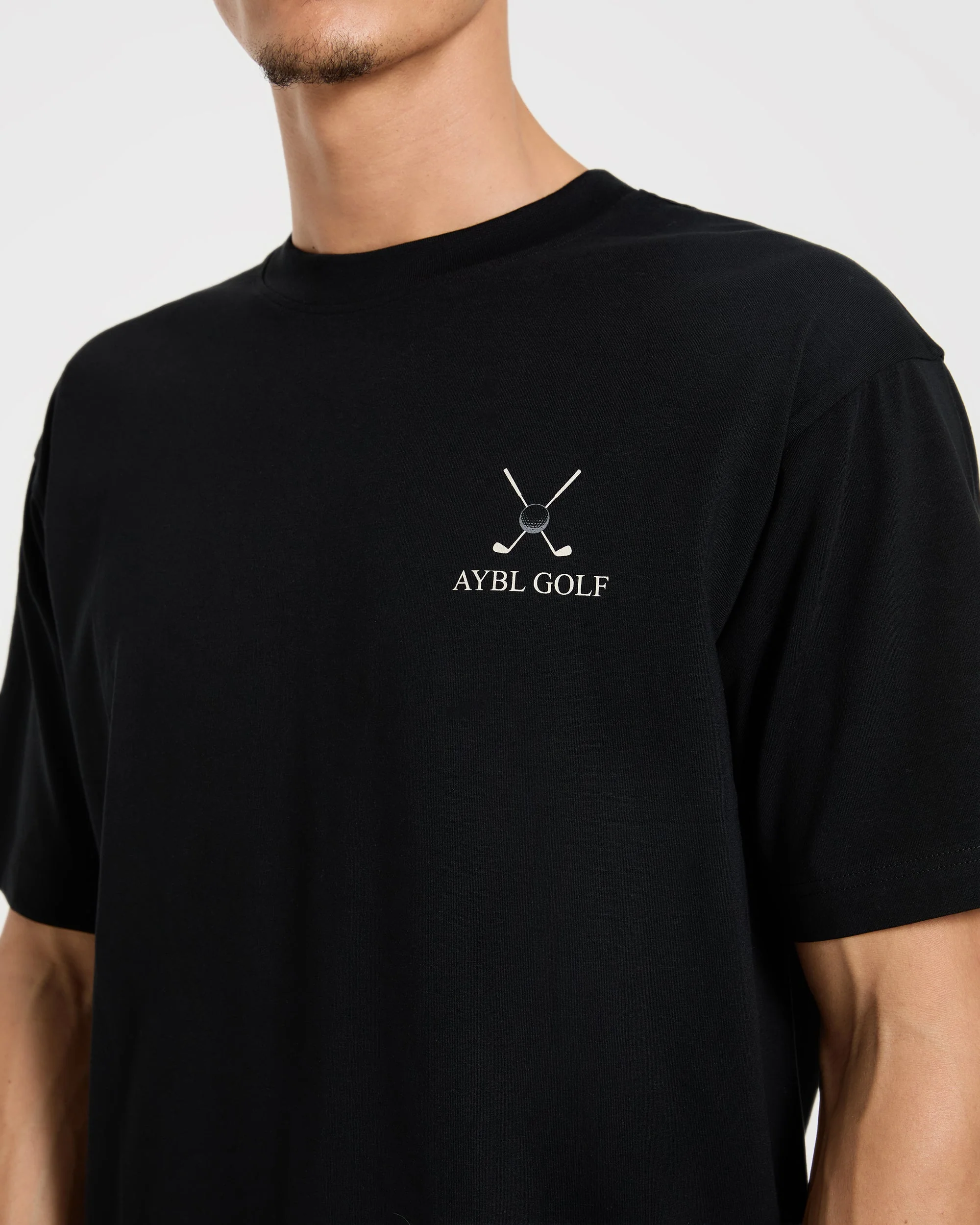 AYBL Golf T Shirt - Black - Image 6