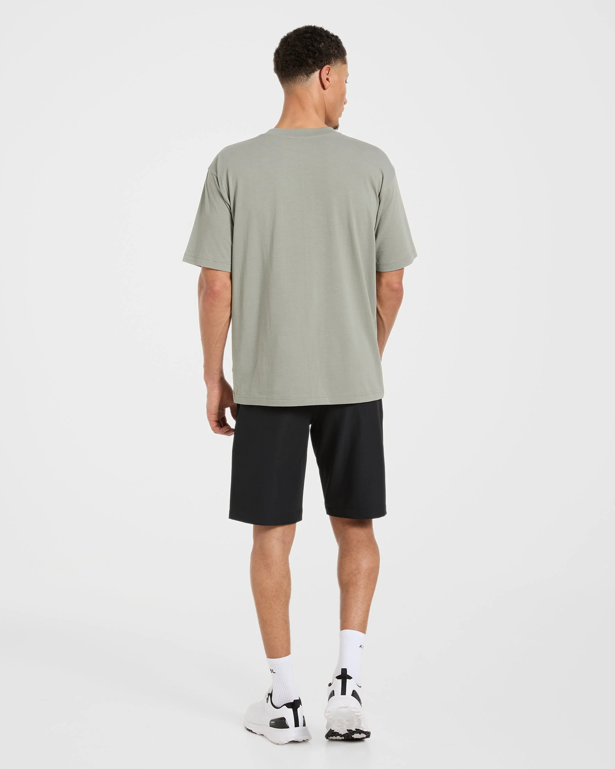 AYBL Golf T Shirt - Washed Olive - Image 4