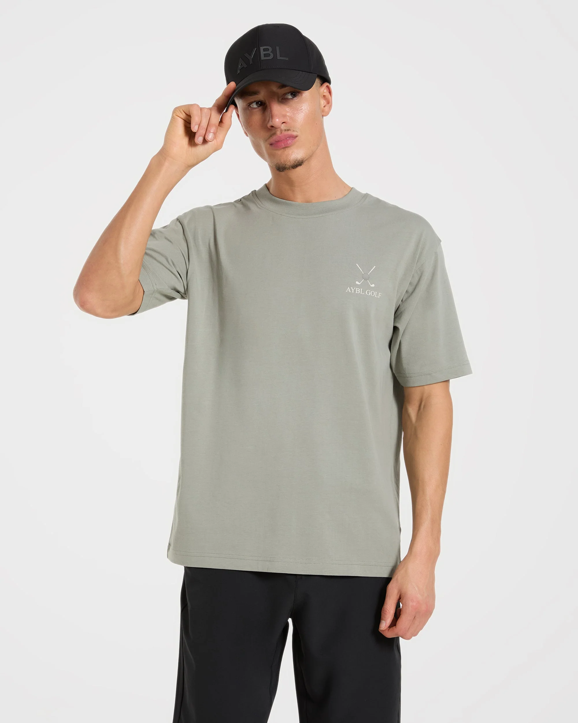 AYBL Golf T Shirt - Washed Olive - Image 7