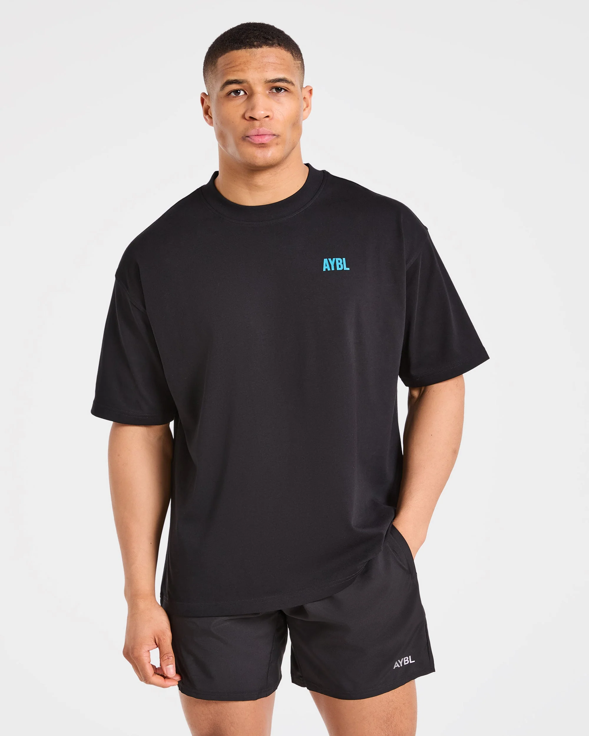 AYBL Iron Club Oversized T Shirt - Black - Image 2