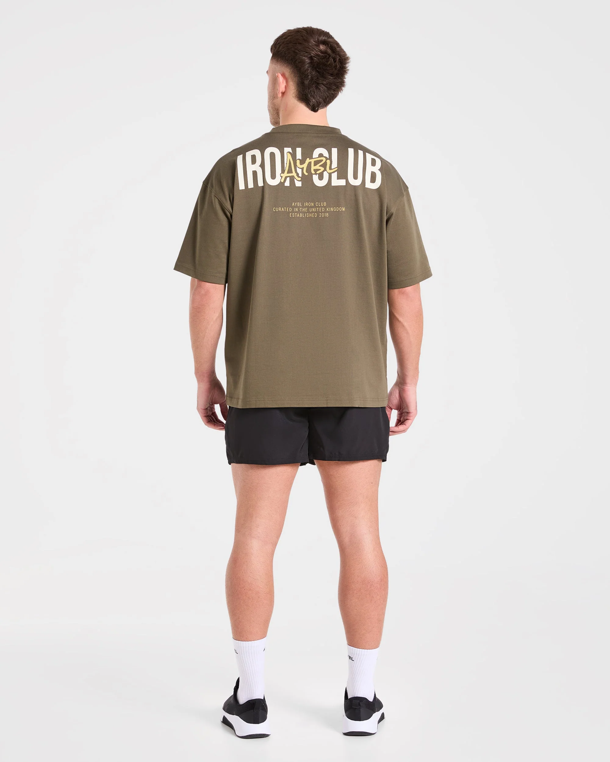 AYBL Iron Club Oversized T Shirt - Olive Green - Image 4