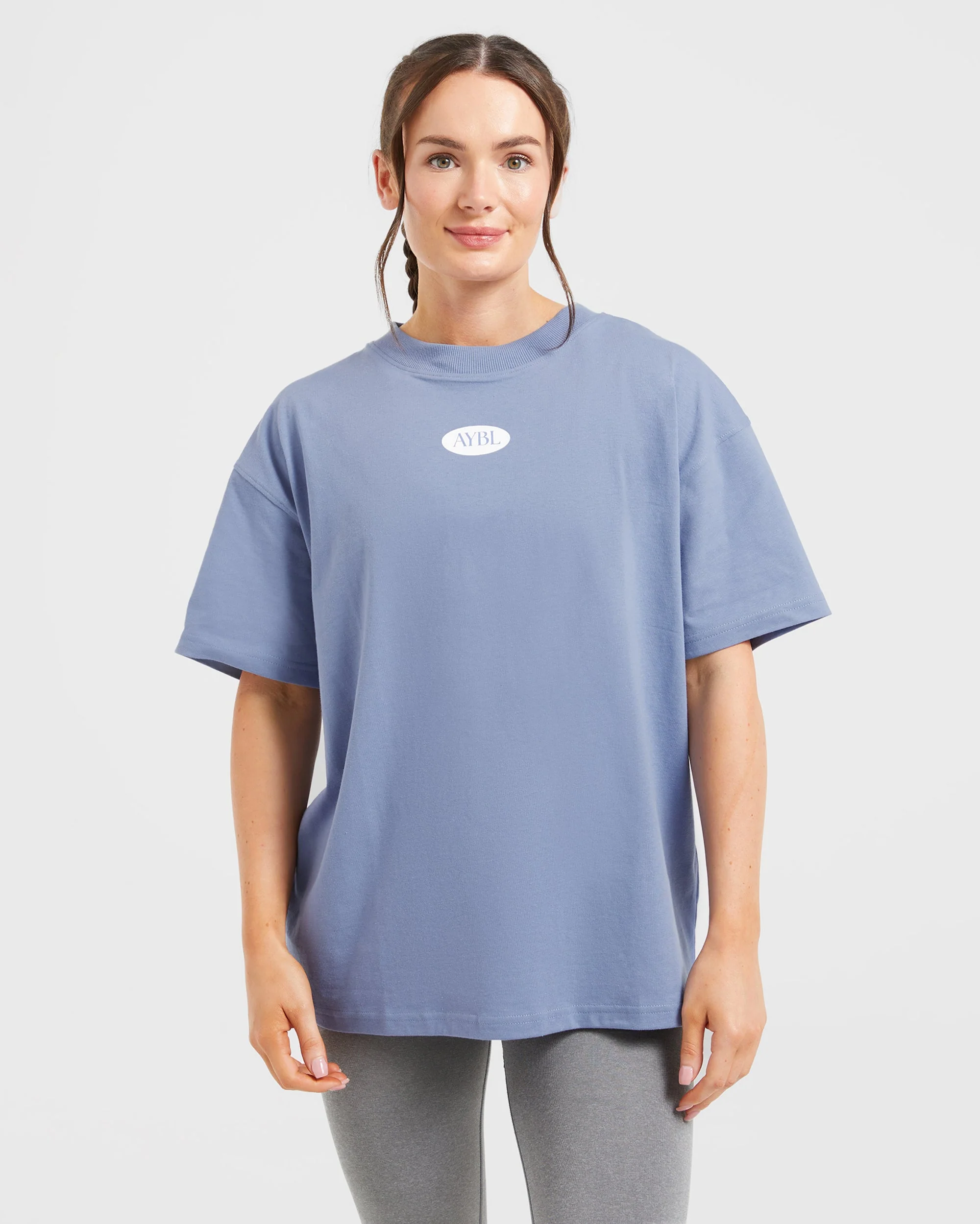 AYBL Lifestyle Oversized T Shirt - Cornflower Blue - Image 2