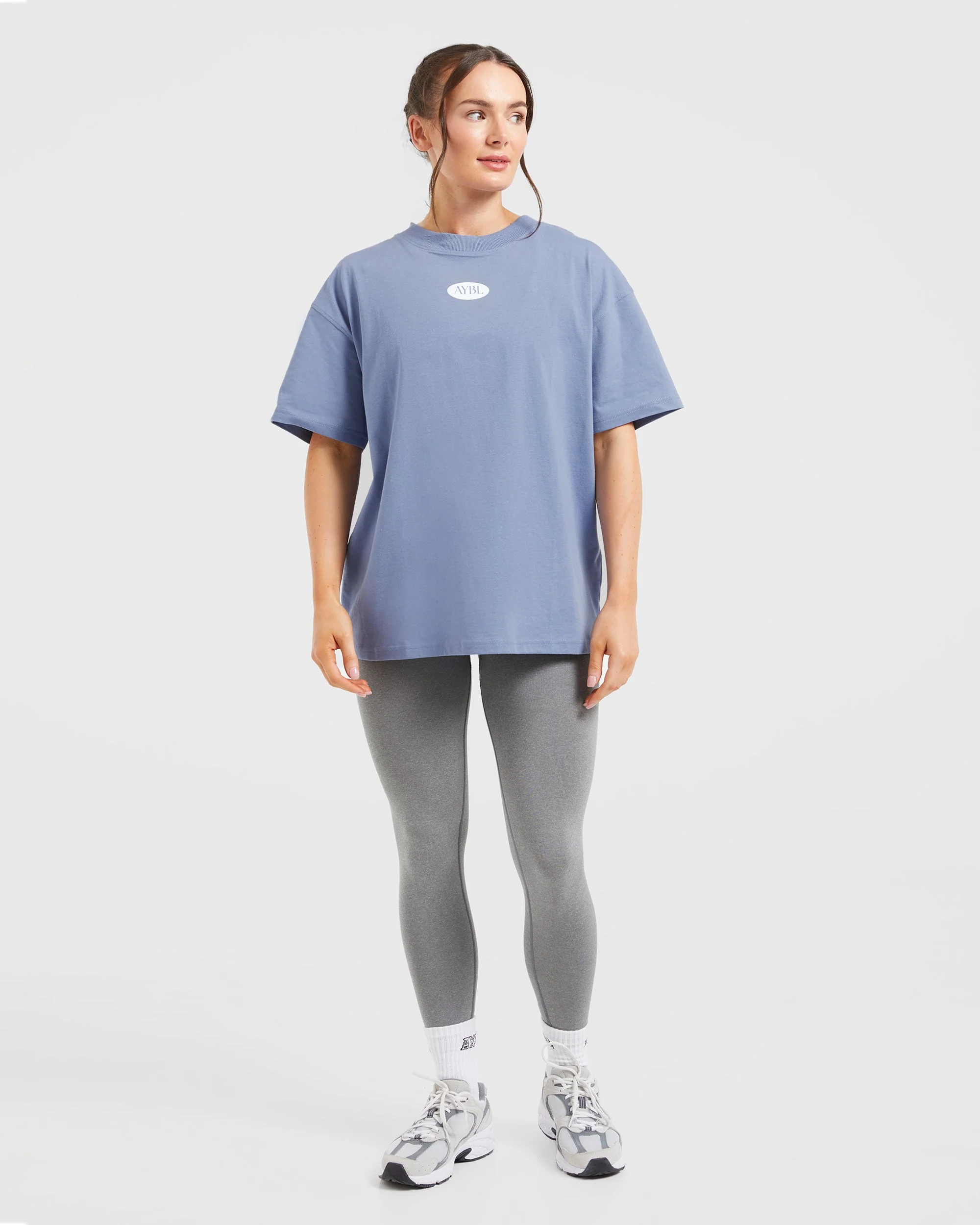 AYBL Lifestyle Oversized T Shirt - Cornflower Blue - Image 3