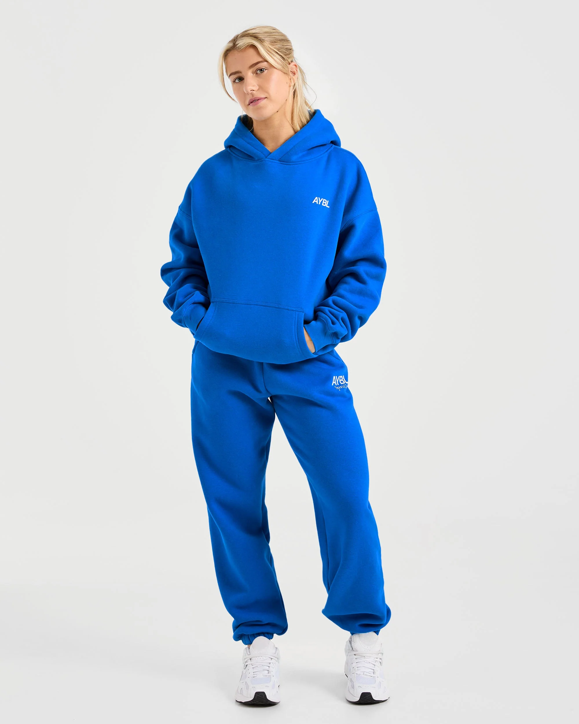 AYBL Sports Club Oversized Hoodie - Cobalt - Image 4