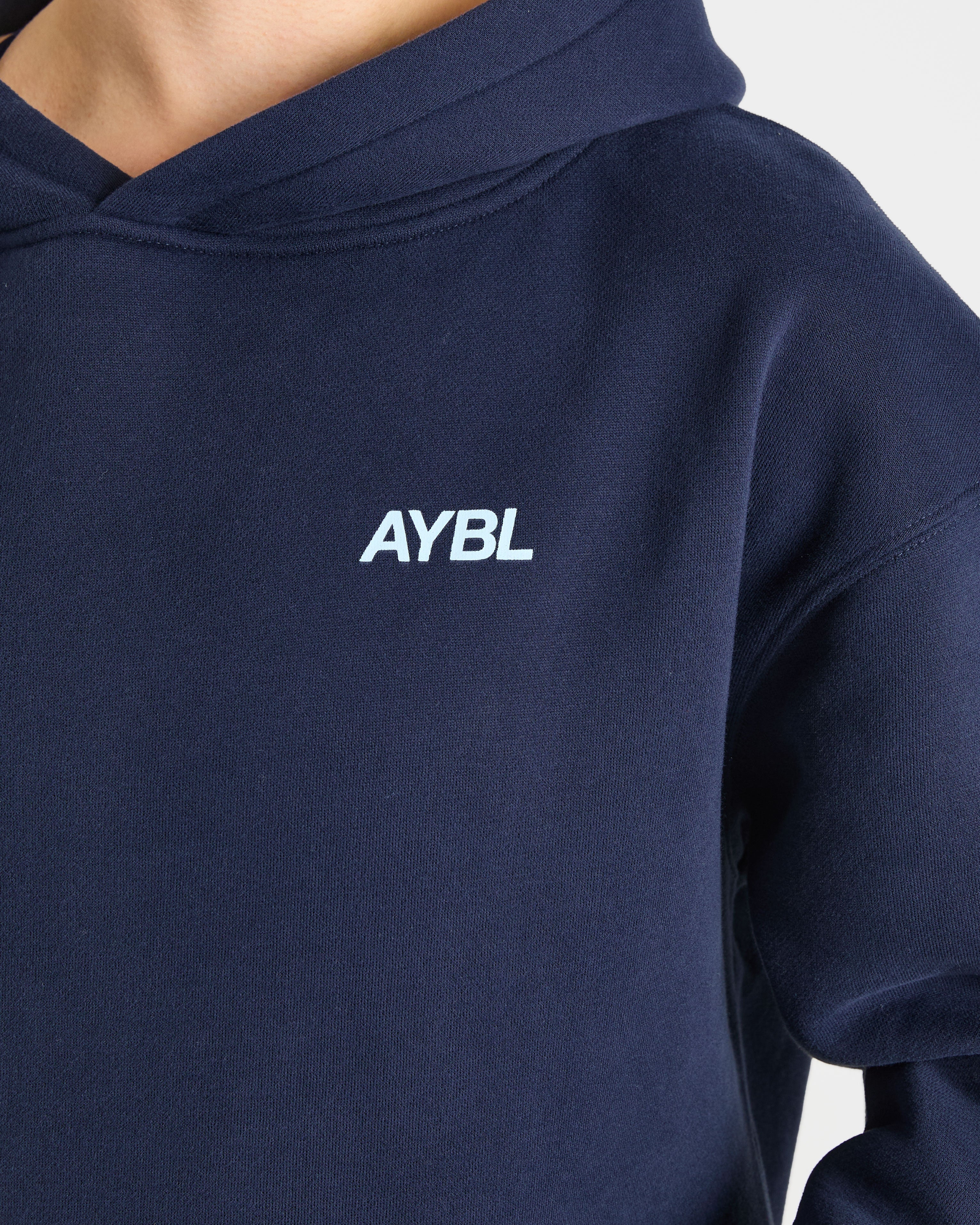 AYBL Sports Club Oversized Hoodie - Navy/Blue - Image 5