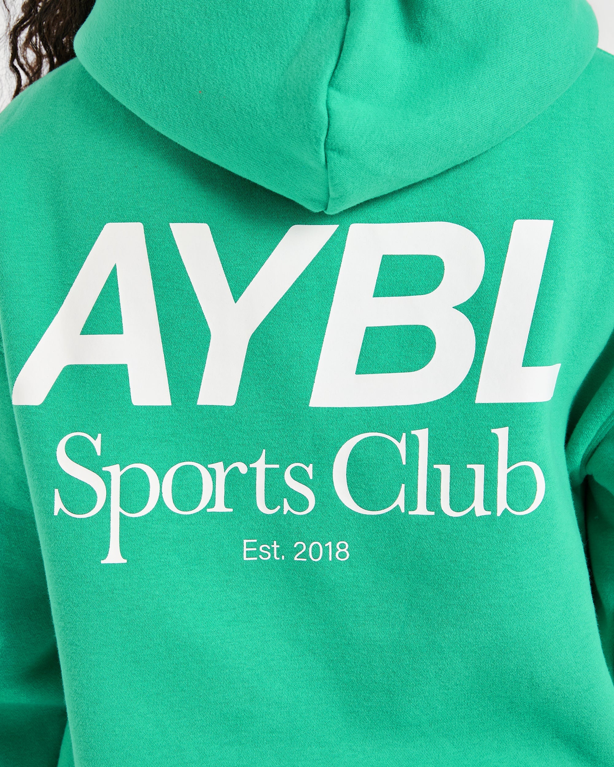 AYBL Sports Club Oversized Hoodie - Racing Green - Image 6