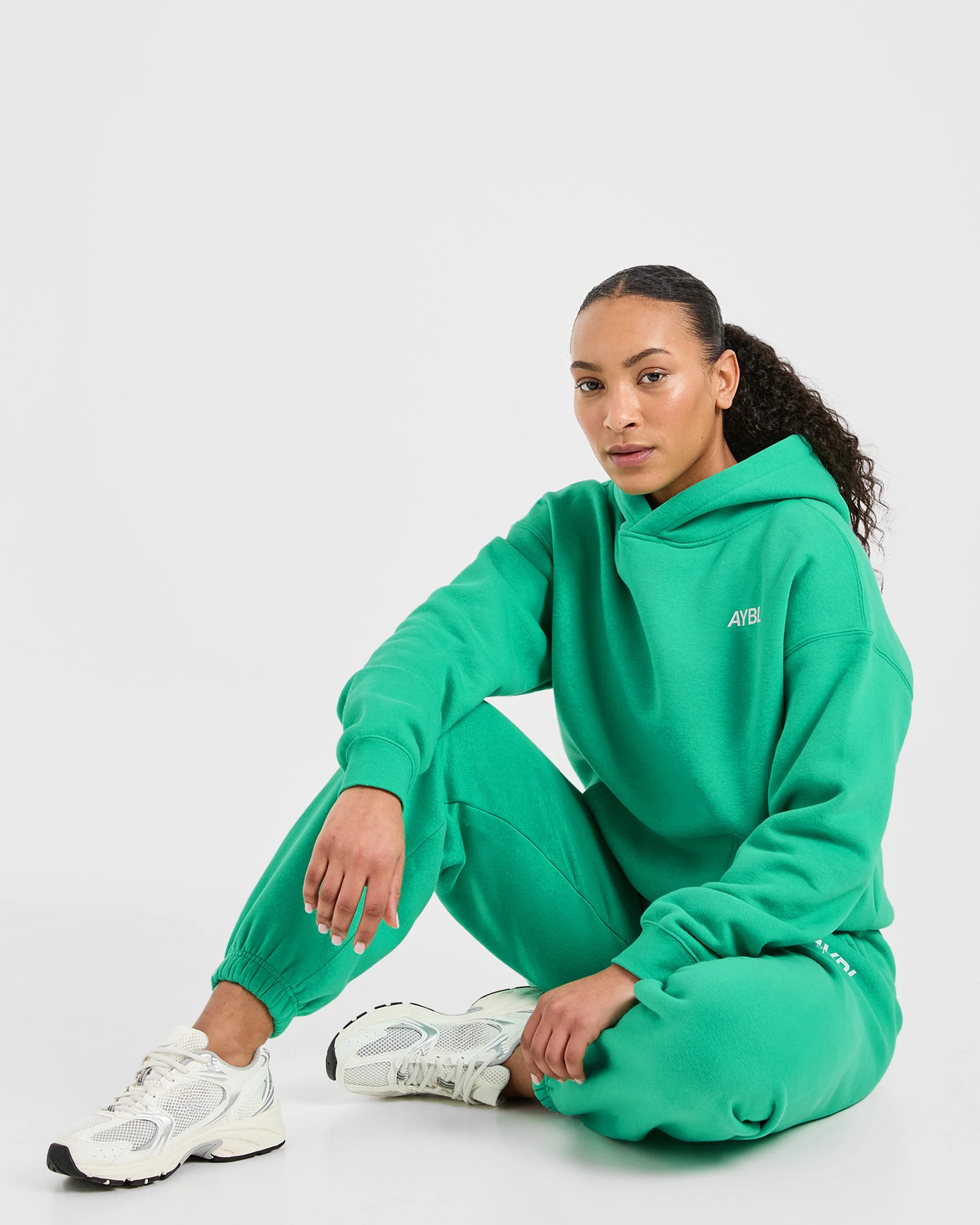 AYBL Sports Club Oversized Hoodie - Racing Green - Image 7