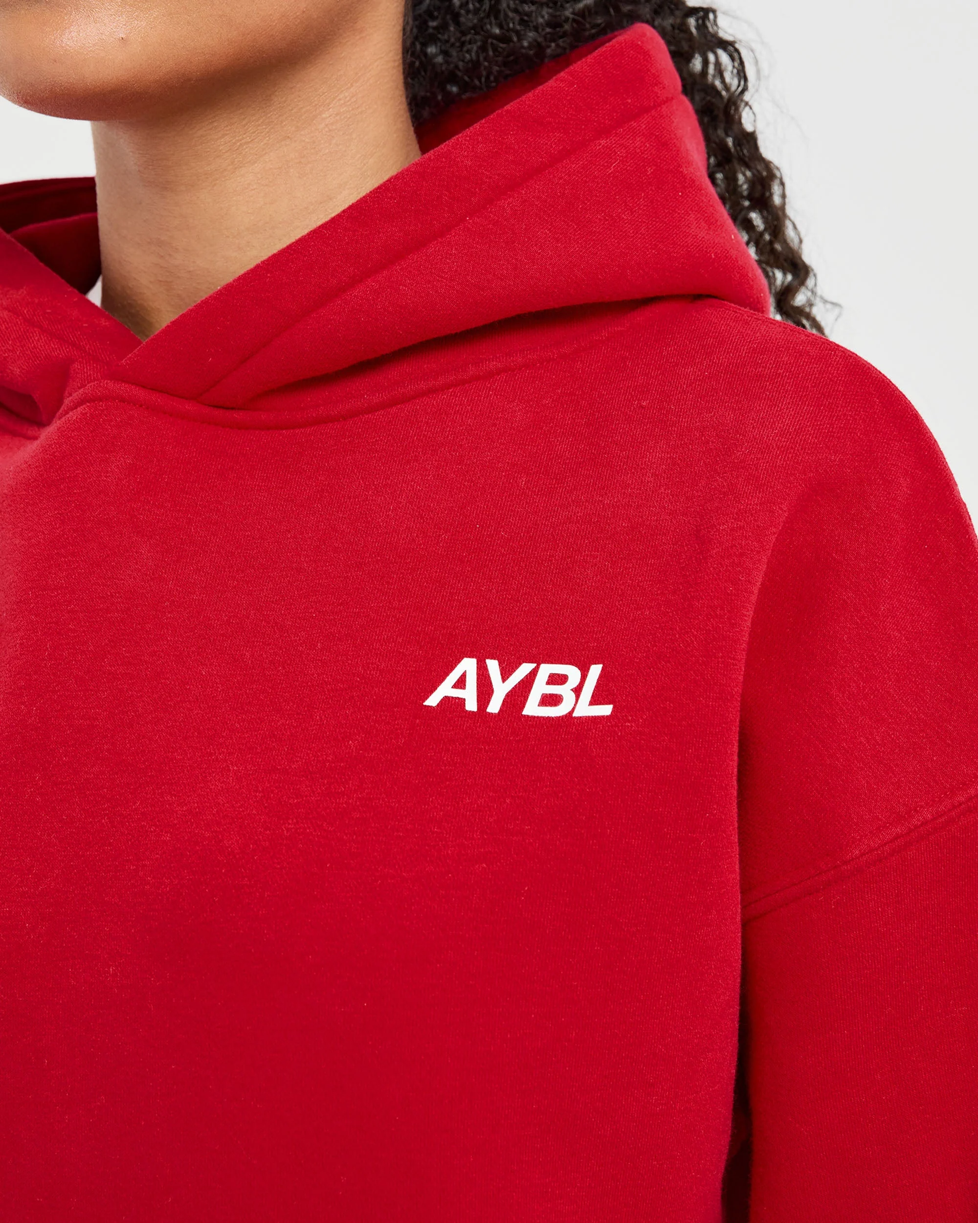 AYBL Sports Club Oversized Hoodie - True Red - Image 5