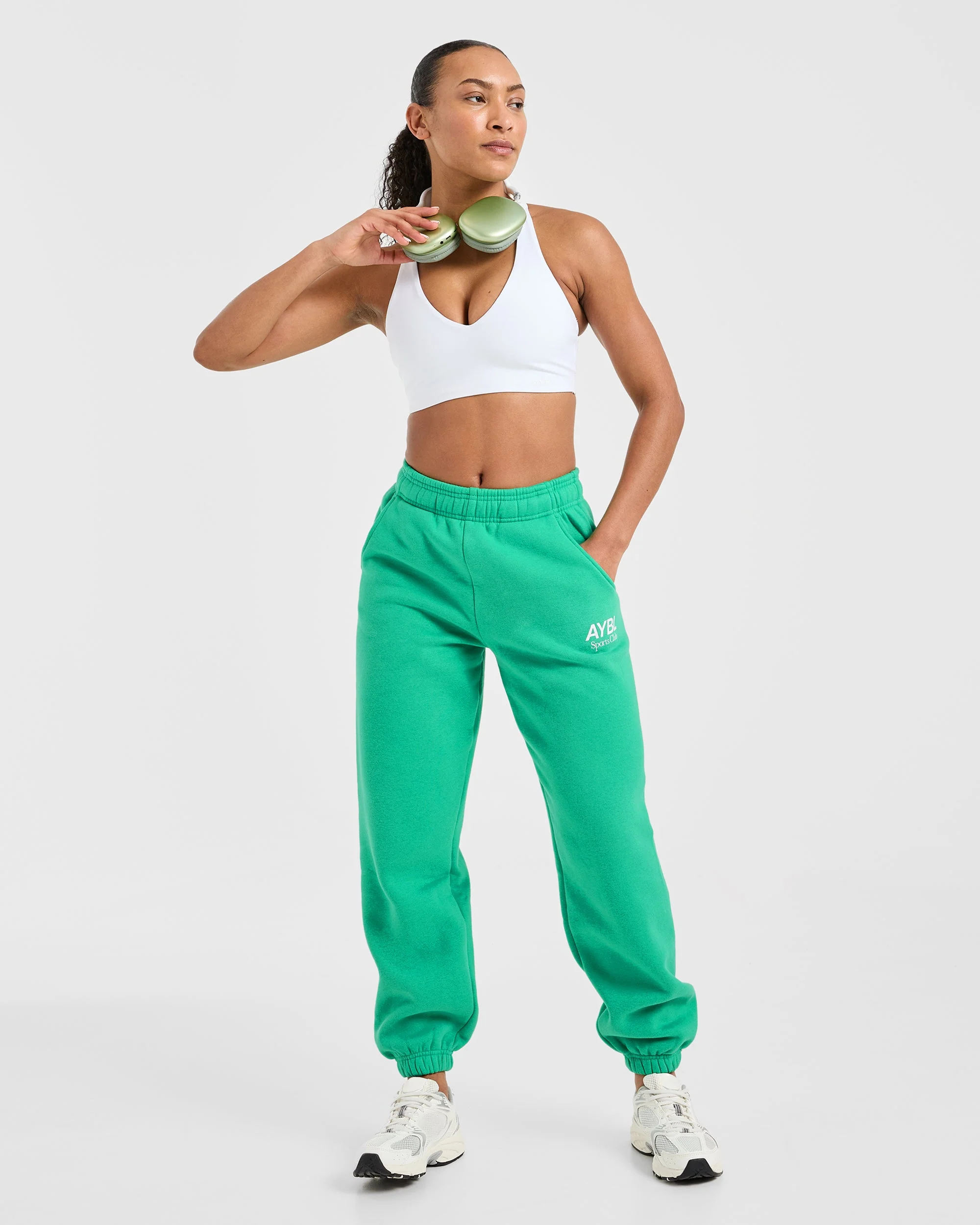 AYBL Sports Club Oversized Joggers - Racing Green - Image 8