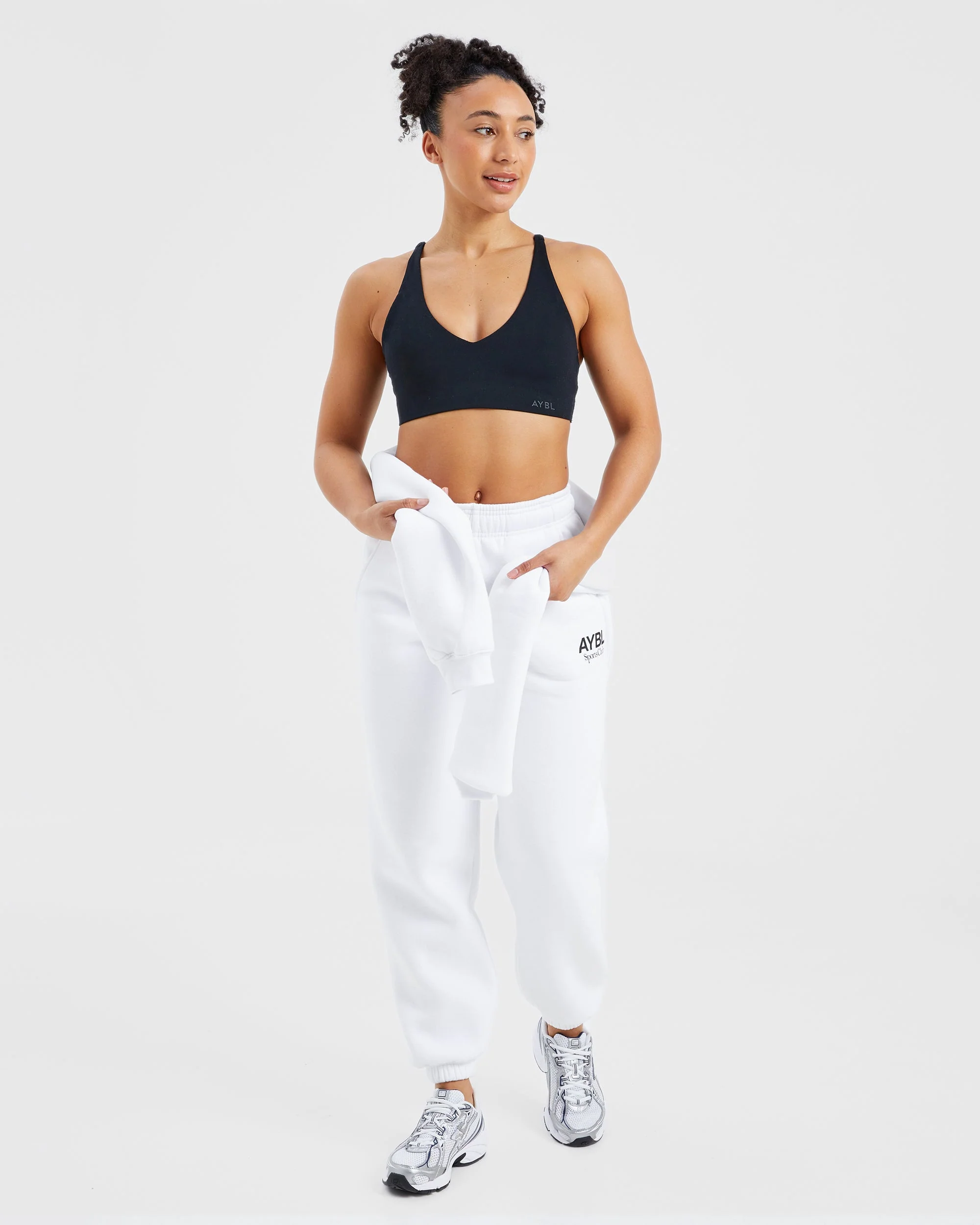 AYBL Sports Club Oversized Joggers - White - Image 7