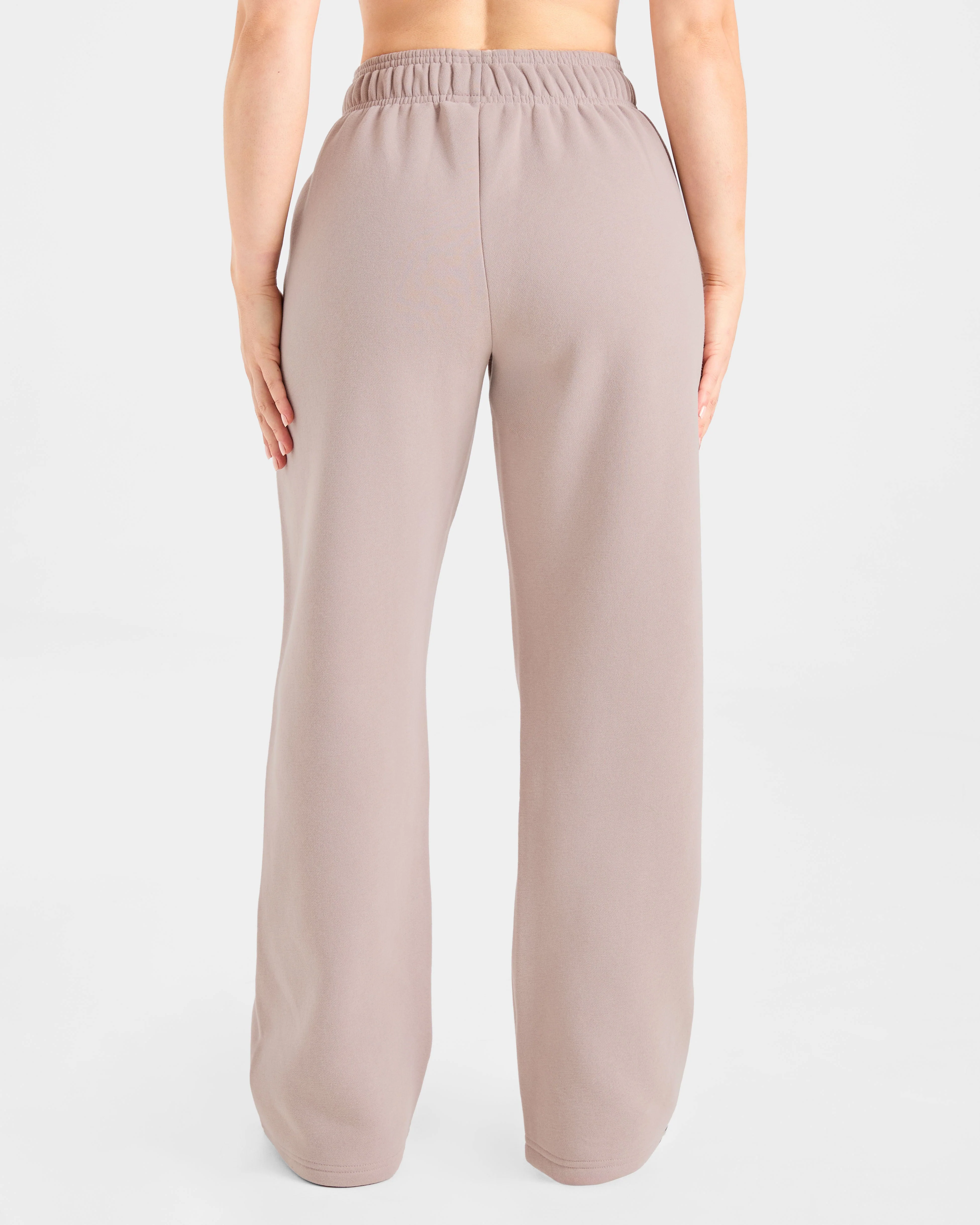 AYBL Sports Club Oversized Straight Leg Joggers - Mink Pink - Image 2