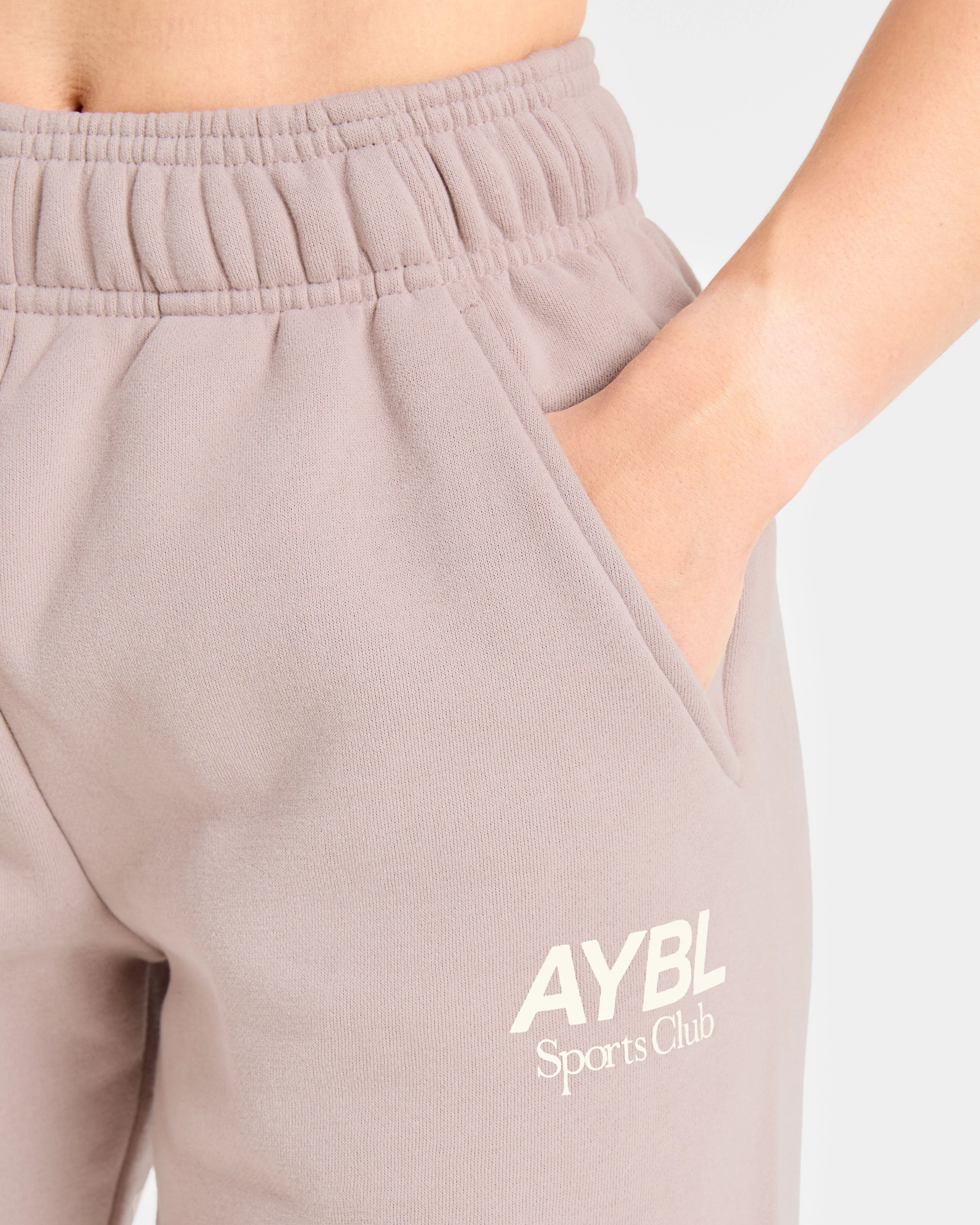 AYBL Sports Club Oversized Straight Leg Joggers - Mink Pink - Image 5