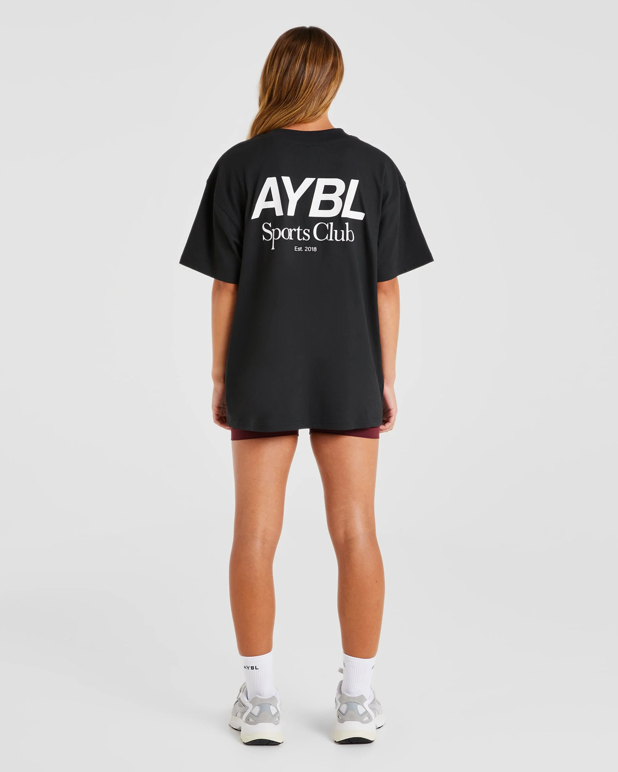 AYBL Sports Club Oversized T Shirt - Black - Image 3