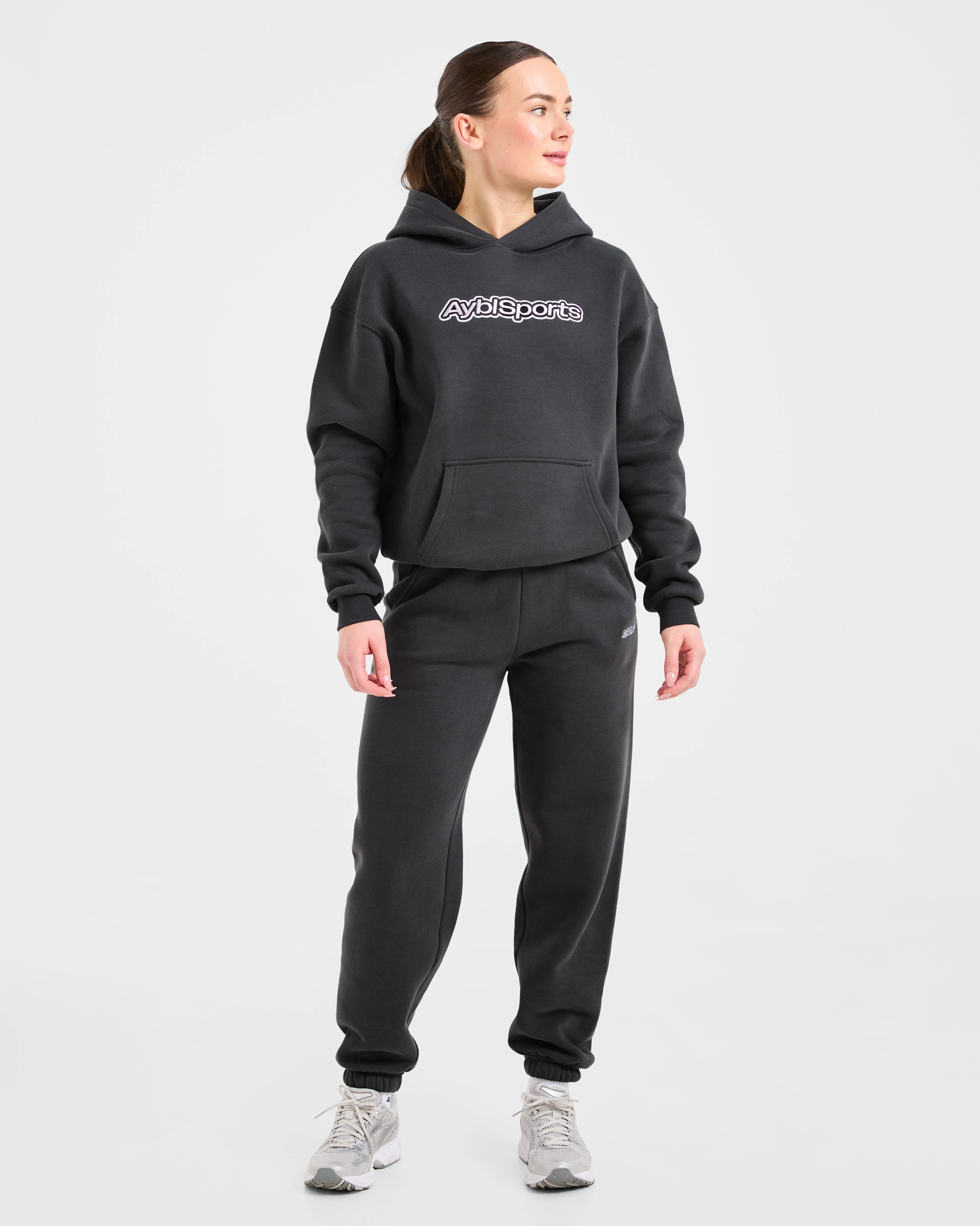 AYBL Sports Outline Oversized Joggers - Charcoal - Image 3