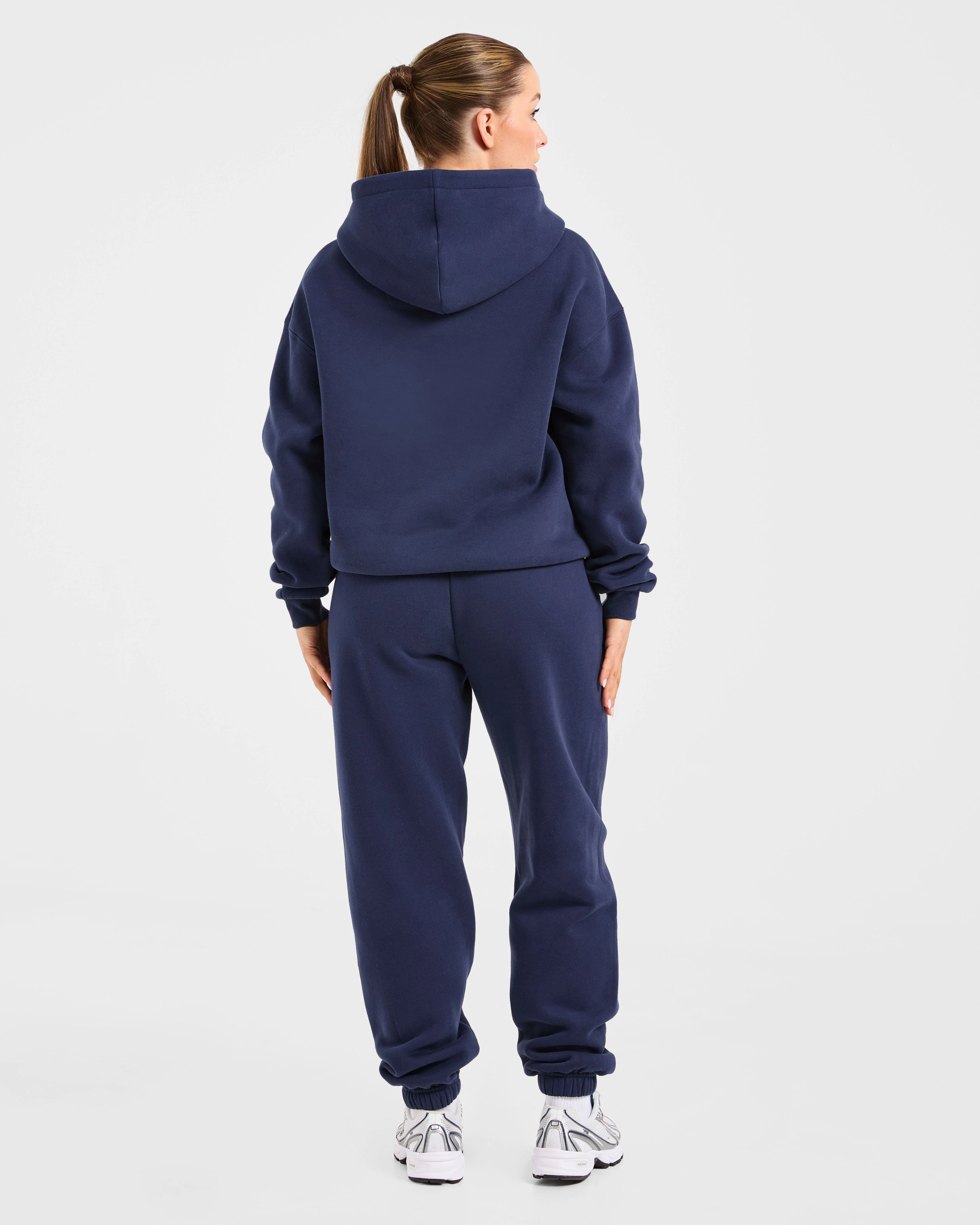 AYBL Sports Outline Oversized Joggers - Navy - Image 4