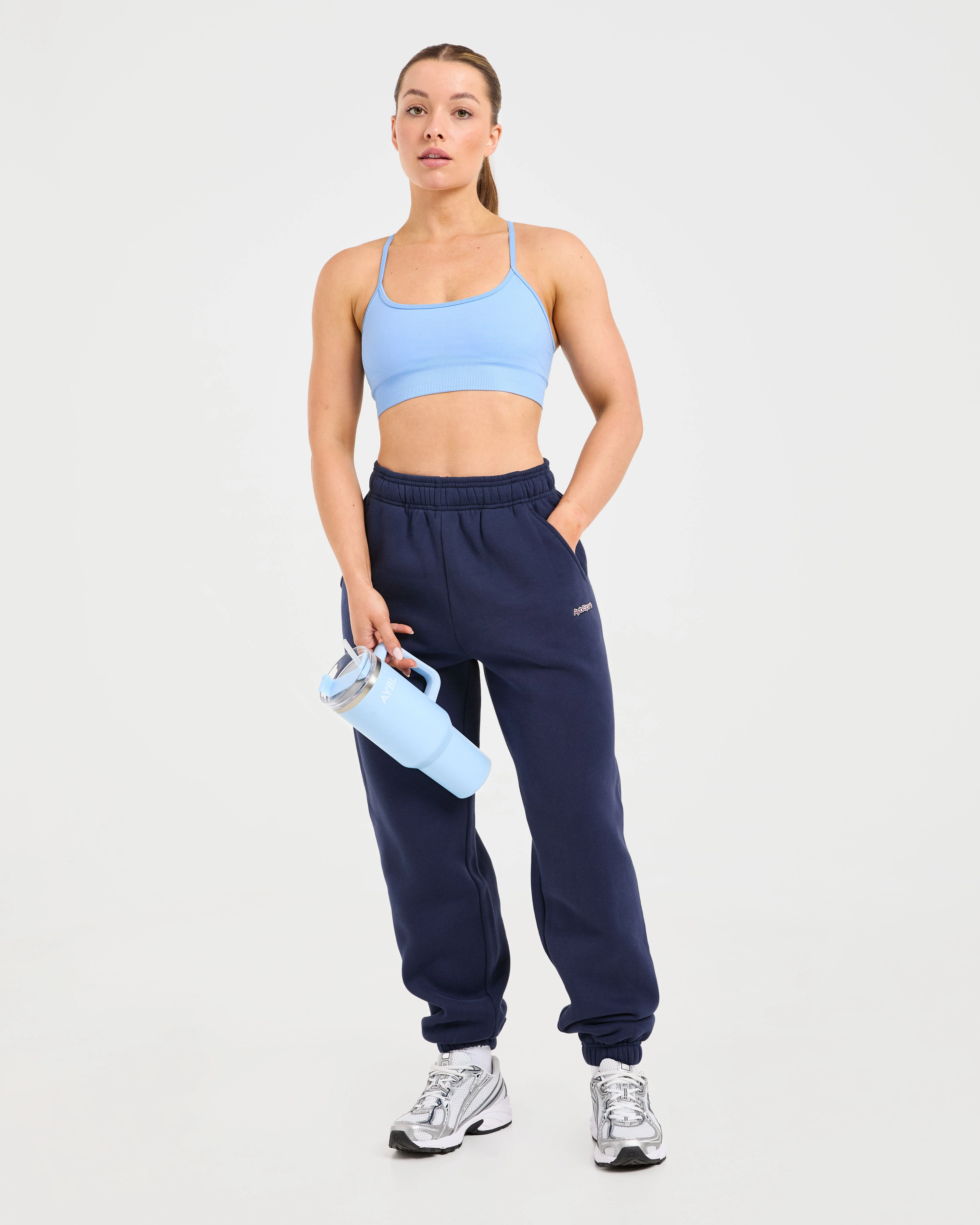 AYBL Sports Outline Oversized Joggers - Navy - Image 7