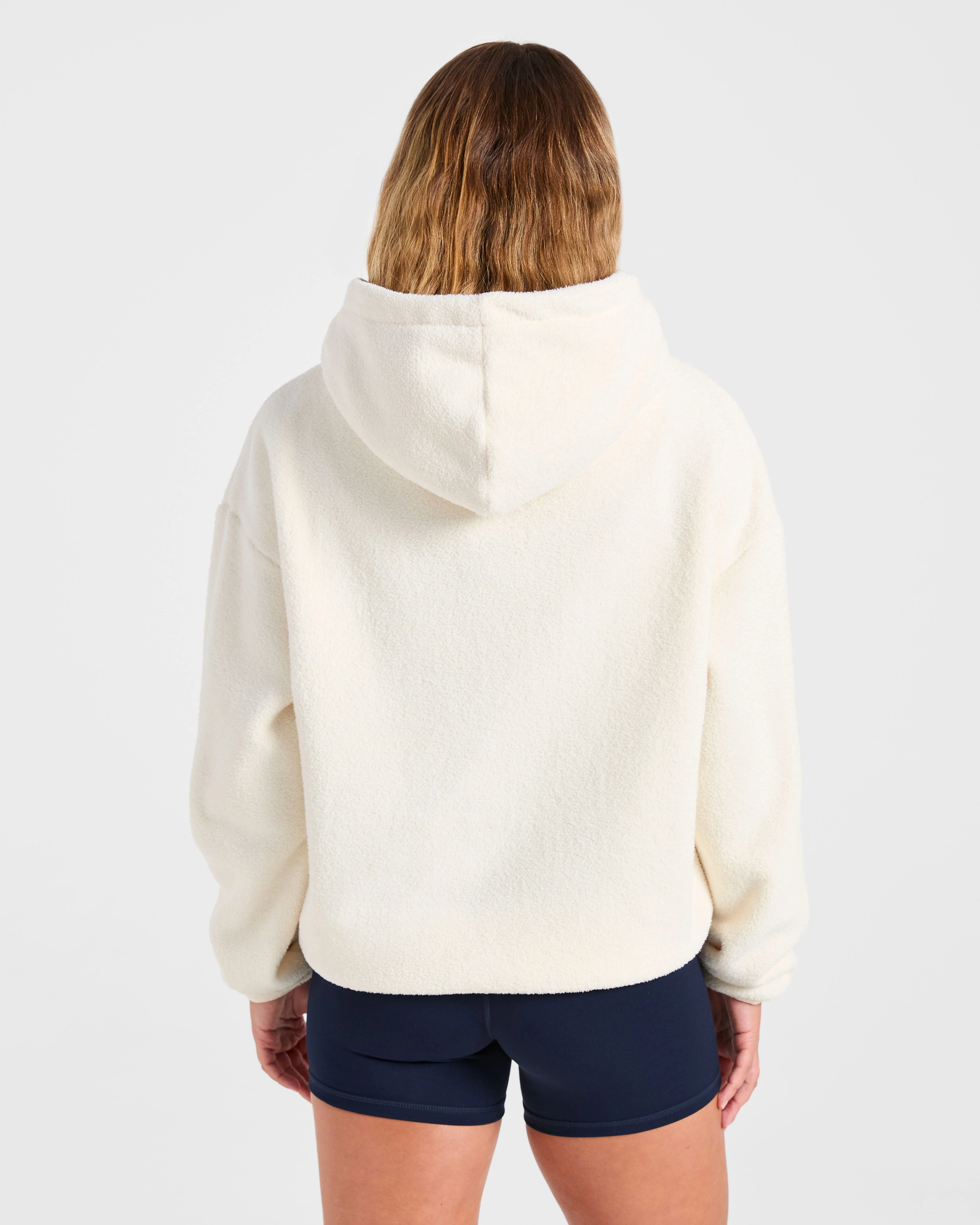 AYBL Sports Oversized Fleece Hoodie - Cream - Image 2
