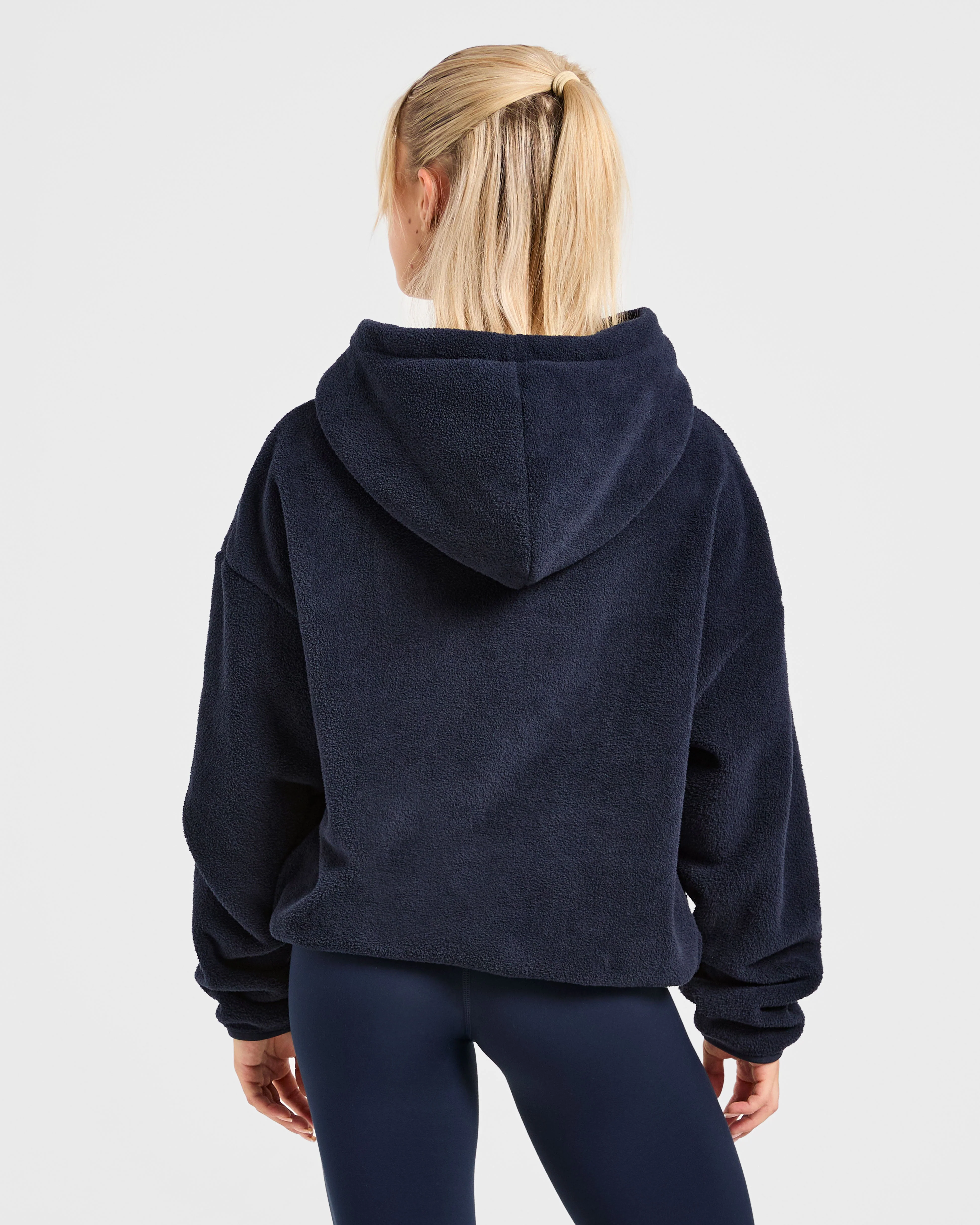 AYBL Sports Oversized Fleece Hoodie - Navy - Image 2