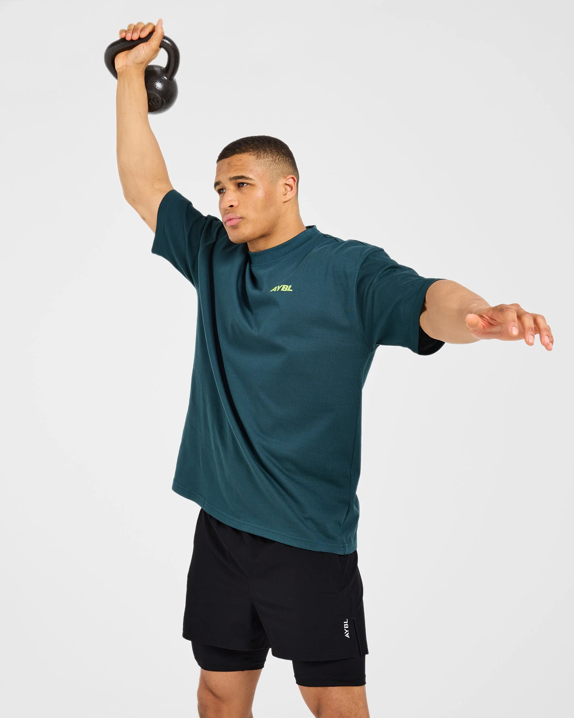 AYBL Sportswear 18 Oversized T Shirt - Teal Green - Image 8