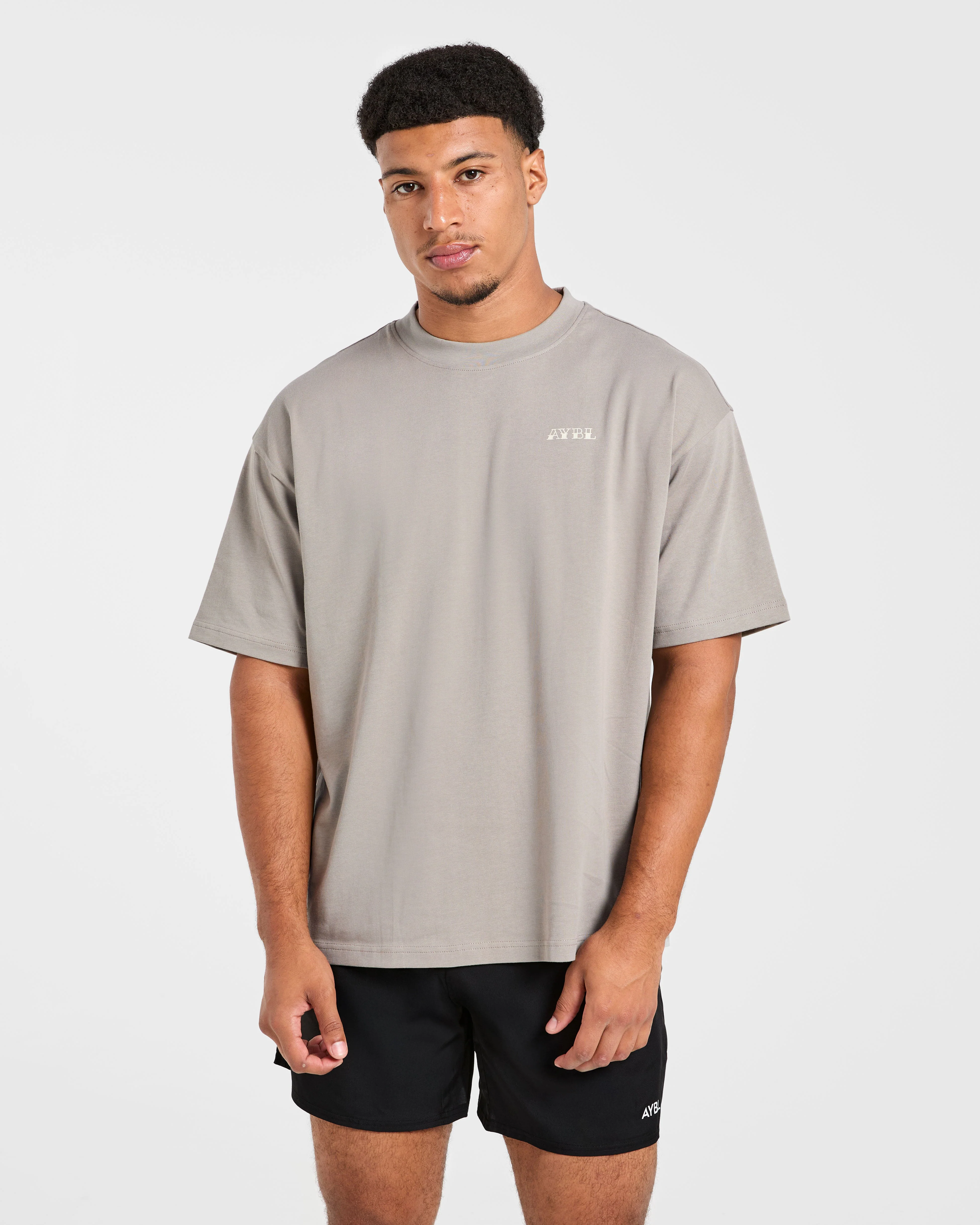 AYBL Strength Club Oversized T Shirt - Fog - Image 2