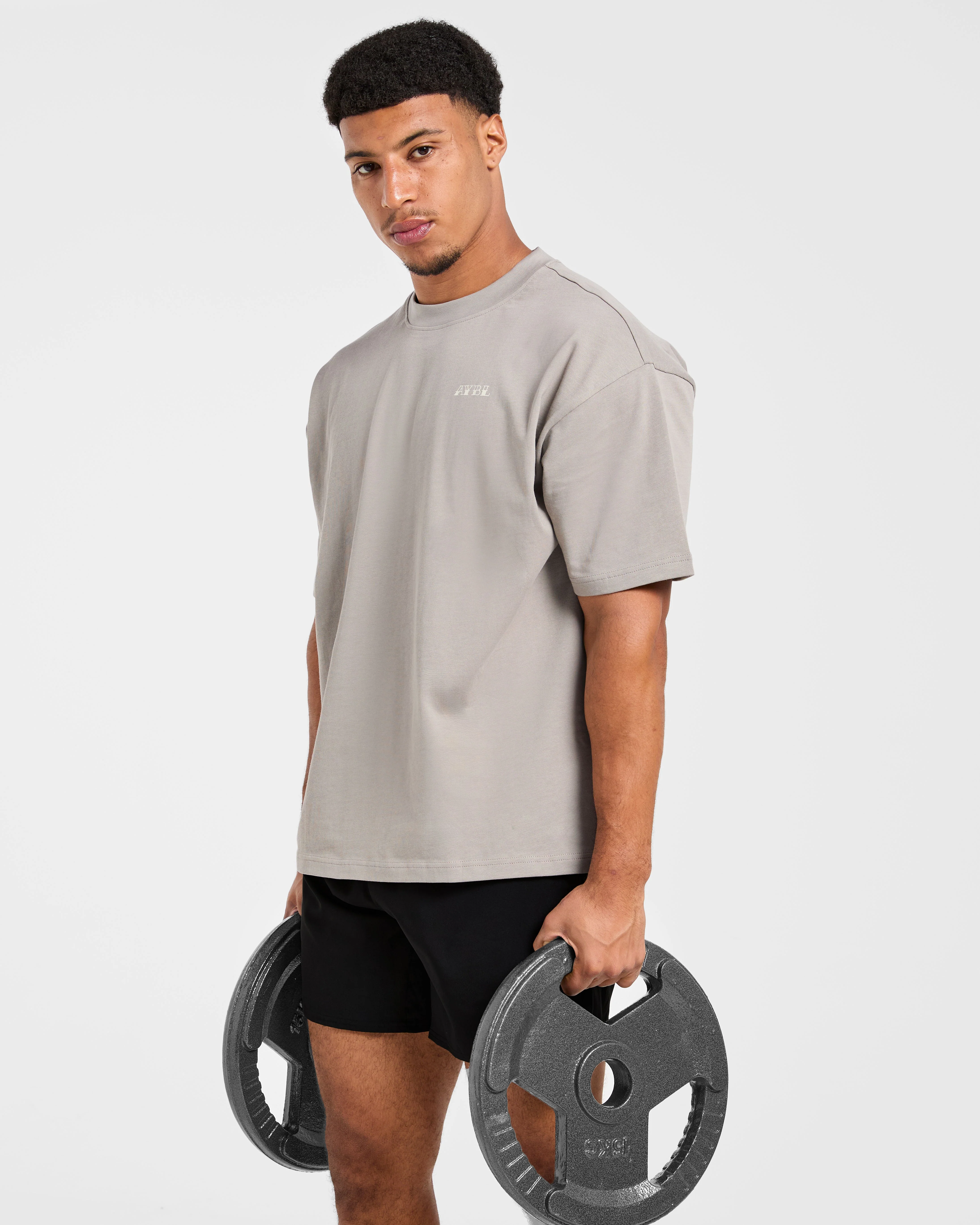AYBL Strength Club Oversized T Shirt - Fog - Image 7
