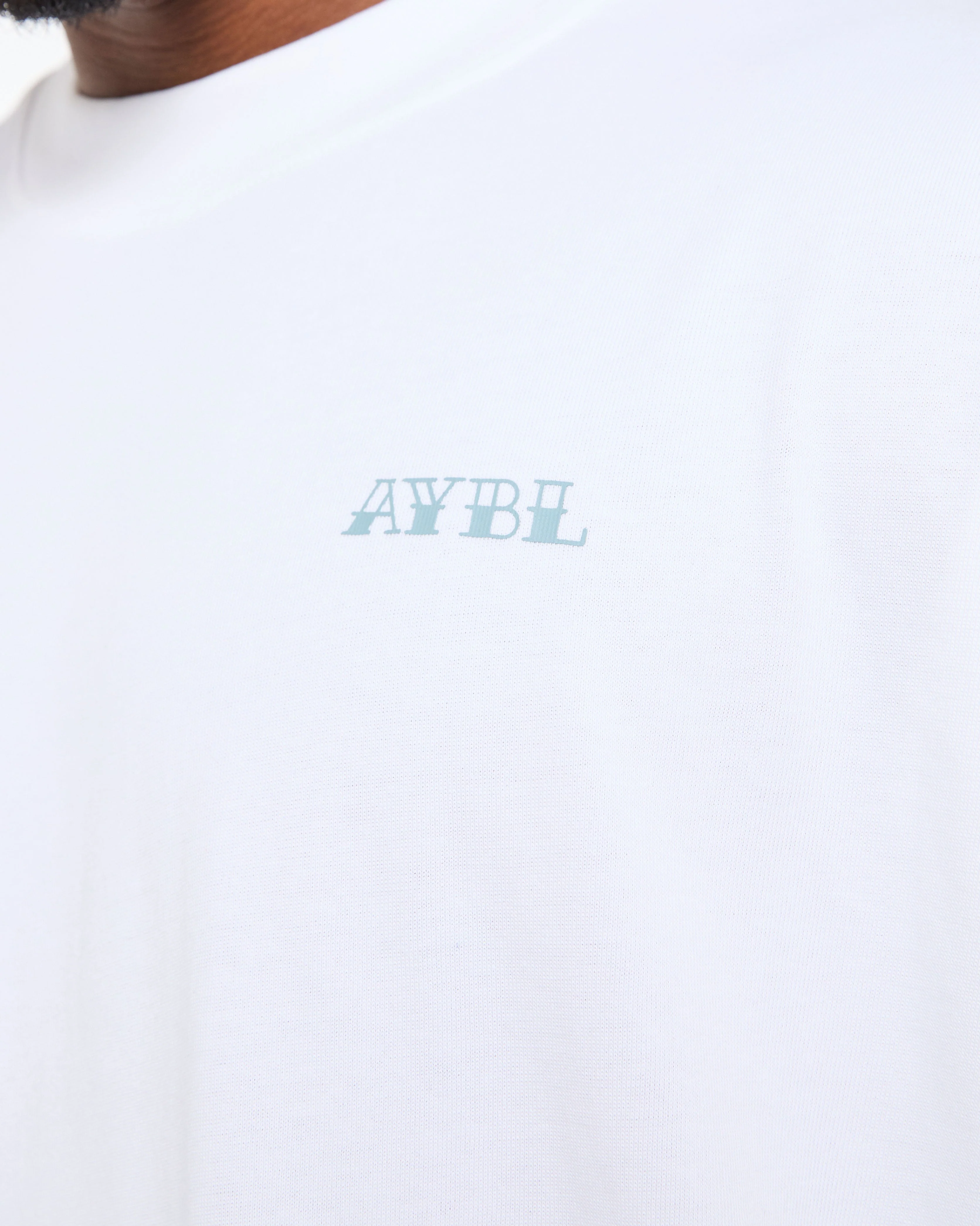 AYBL Strength Club Oversized T Shirt - White/Blue - Image 5